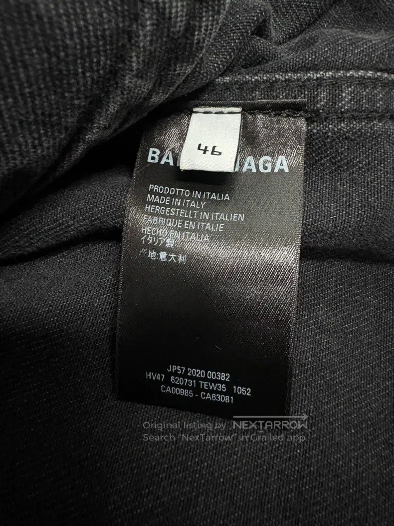 Balenciaga Balenciaga Black danmu denim jacket Size US S / EU 44-46 / 1 - 5 Thumbnail