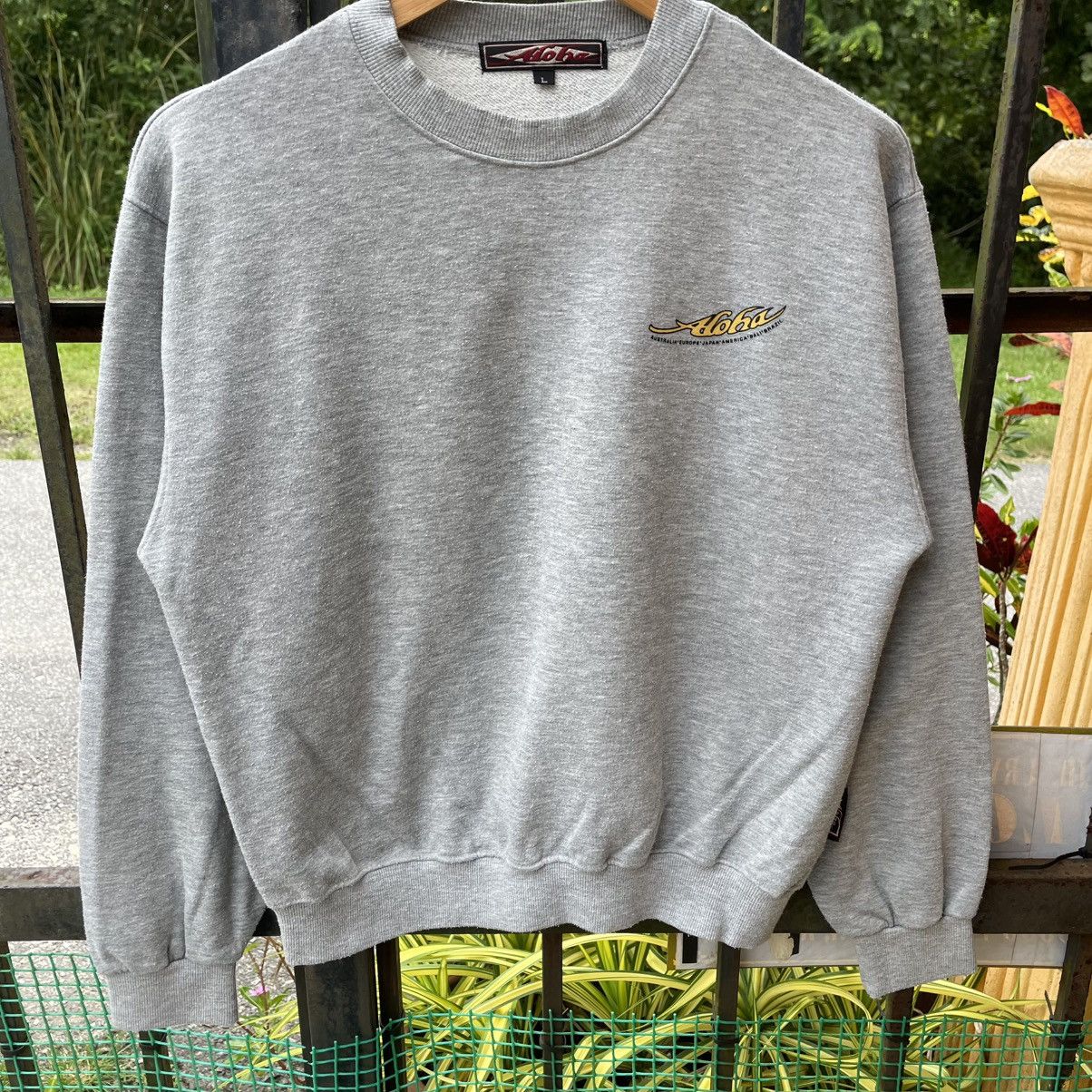 Vintage 🔥Vintage 90s Aloha Big Logo Surf Skate Sweatshirts Size US S / EU 44-46 / 1 - 6 Thumbnail