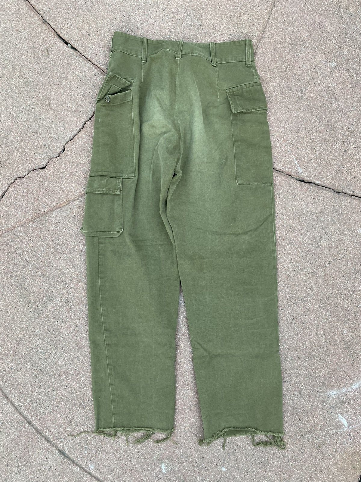 Vintage VINTAGE Green Military Cargo Pants Size US 30 / EU 46 - 2 Thumbnail