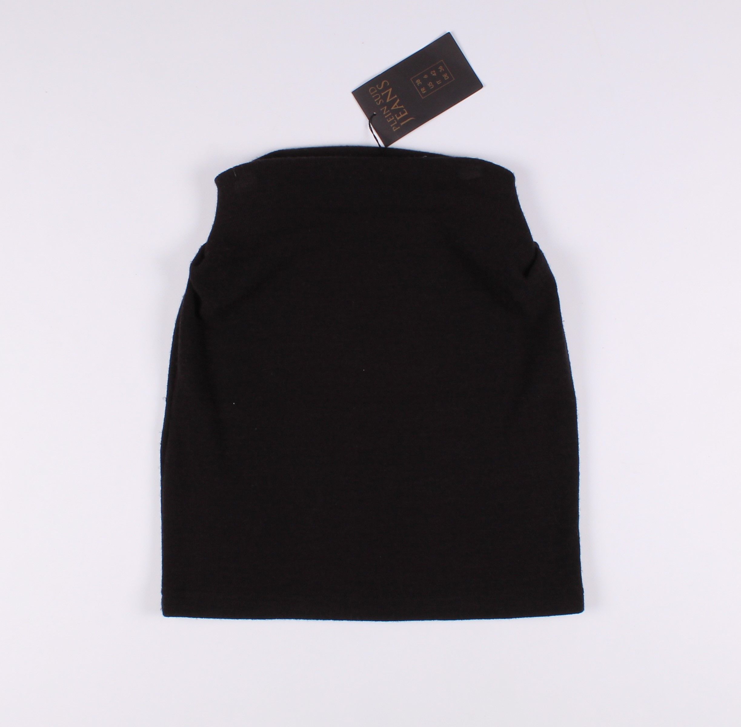 image of Plein Sud Wool Blend Bodycon Skirt in Black, Women's (Size 25)