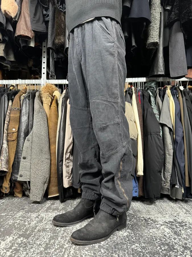 Dolce & Gabbana 2000s Dolce & Gabbana Navy Corduroy Cargo Pants