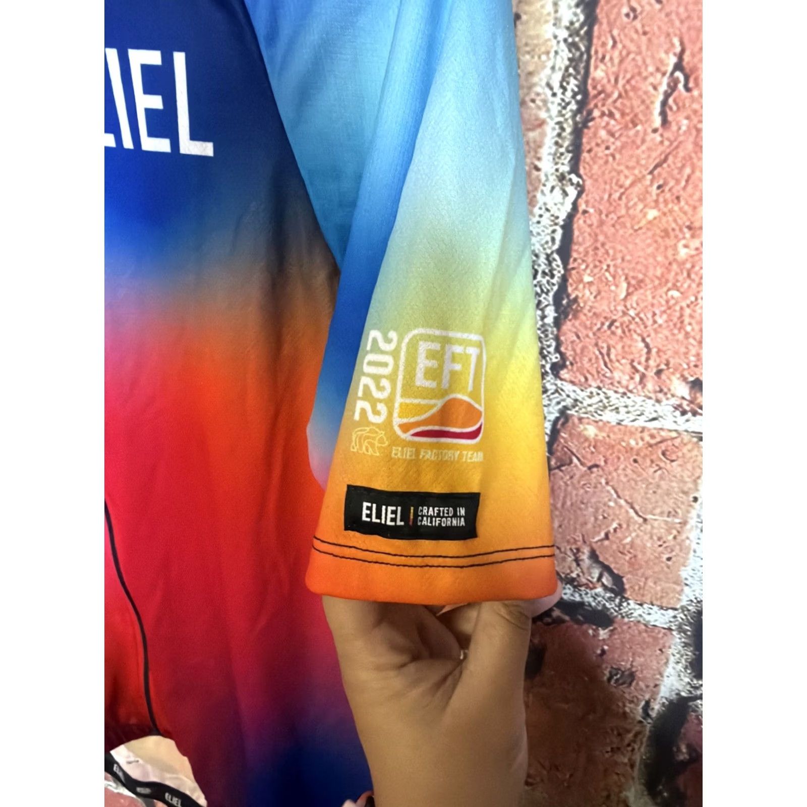 Rainbow Eliel Cycling Jersey Mens 2XL Rainbow Gradient Full Zip EFT Factory Team Size US XXL / EU 58 / 5 - 2 Thumbnail