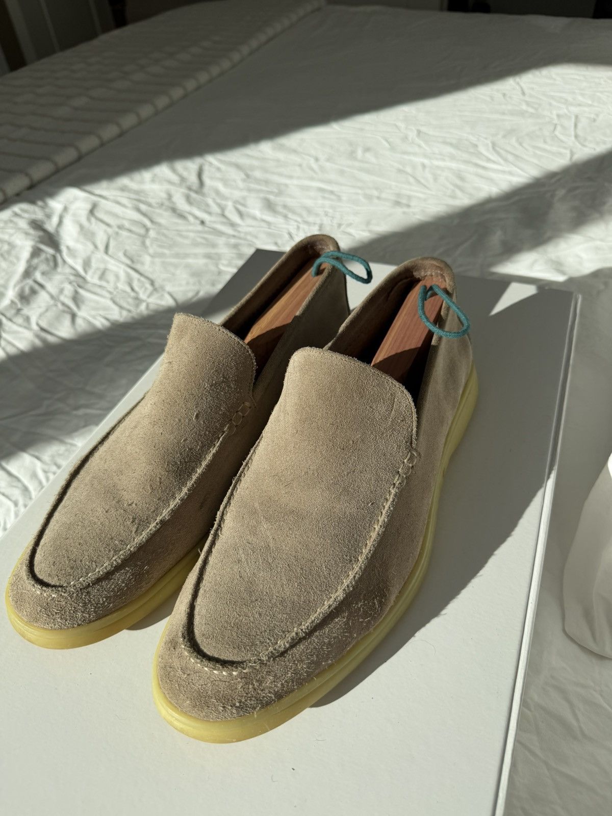 Suitsupply Suitsupply $329 Suede Size 12 Slip On Loafers Size US 12 / EU 45 - 2 Thumbnail