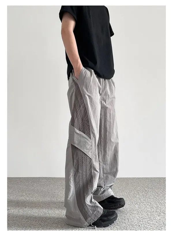 Other Hoshikawa x Chie Gray Baggy Striped Sweatpants Size US 34 / EU 50 - 4 Thumbnail