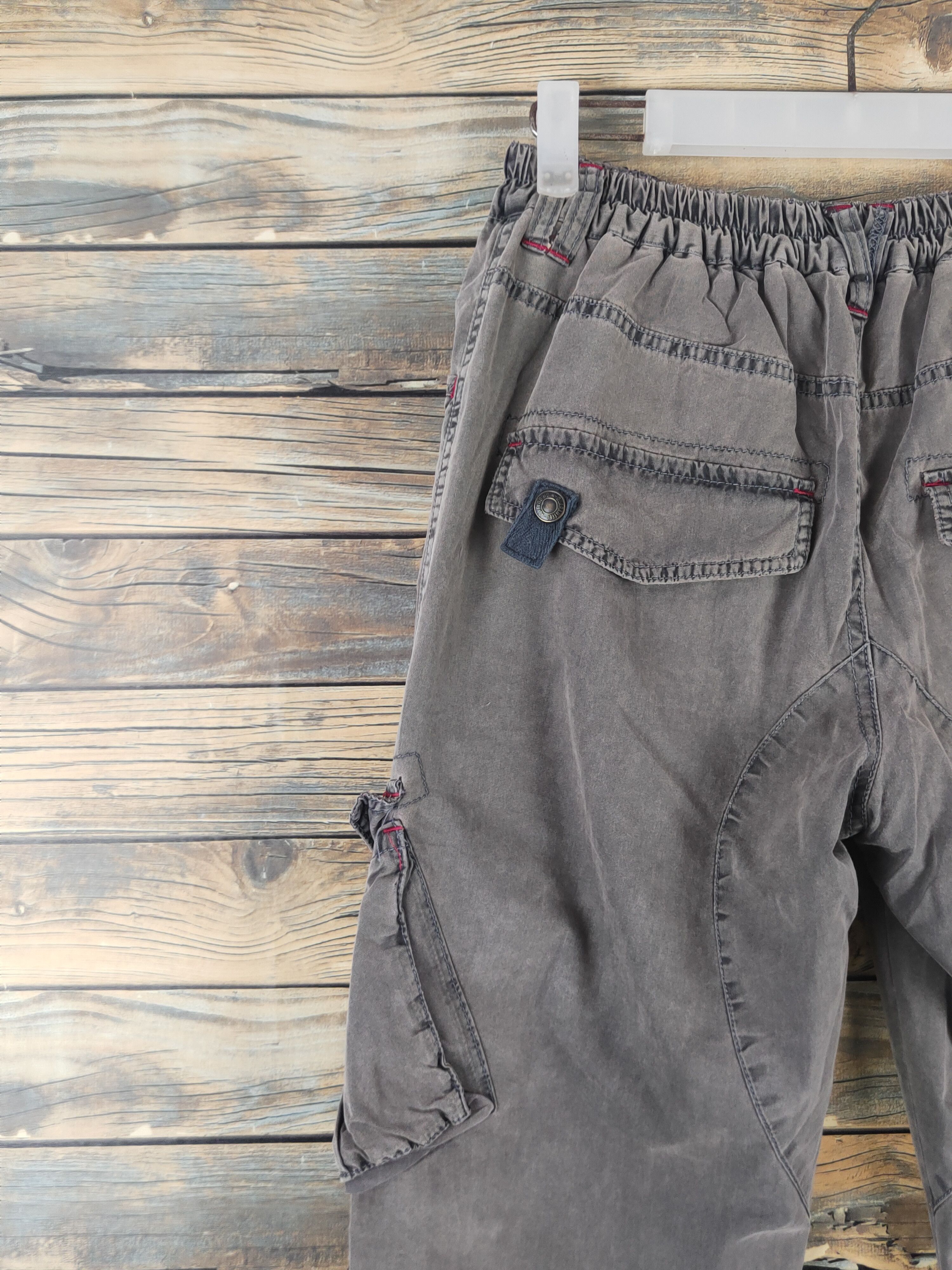 Other DL Japanese Brand Olive Multipocket Cargo Pants #1782 Size 26" / US 2 / IT 38 - 9 Thumbnail