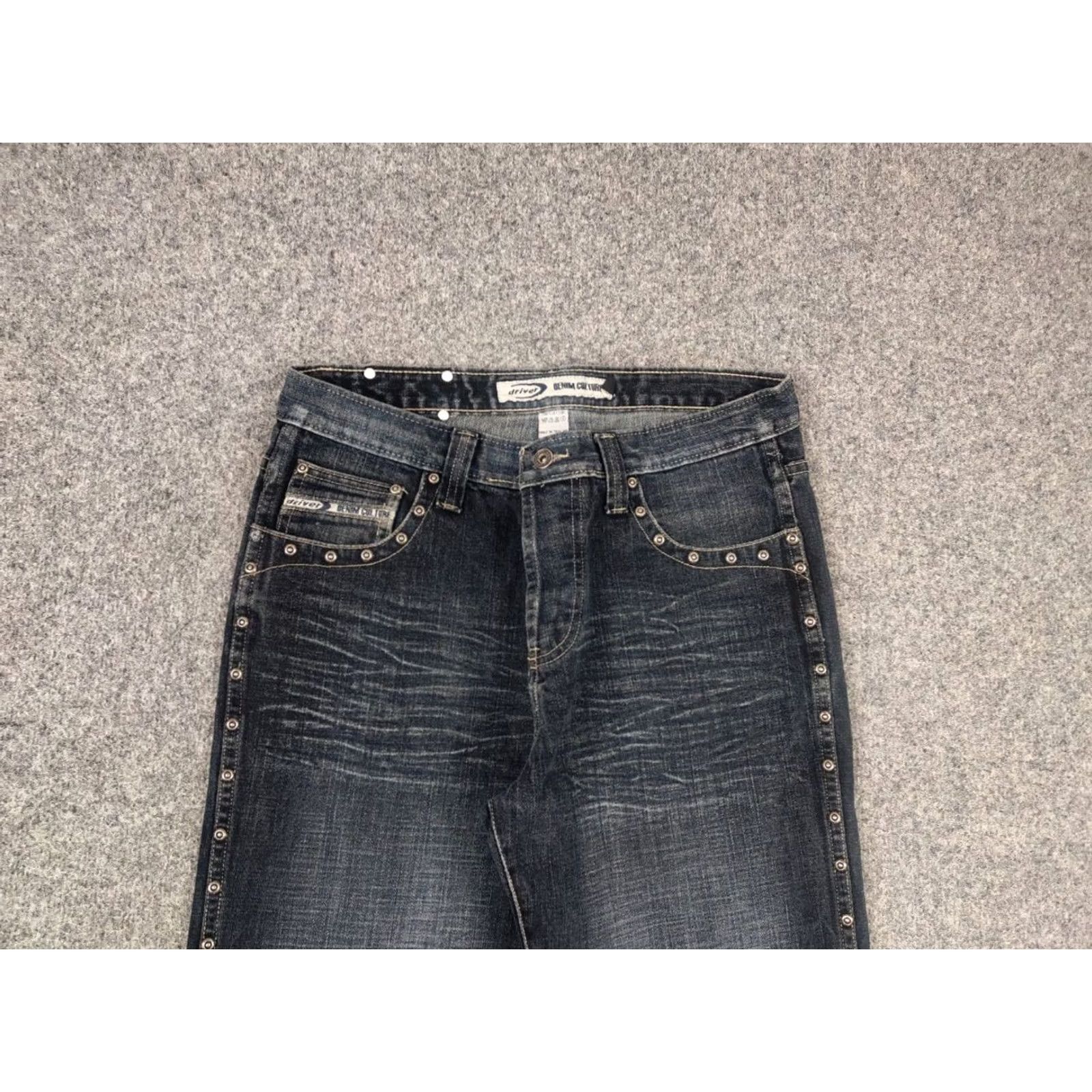 Vintage Vintage Le Grand Bleu Denim Jeans - Blue 32x29 Baggy 90s Grunge Y2K Vintage Japan Metal Eyelets 5-Pocket Rise Mid Relaxed Size US 32 / EU 48 - 6 Thumbnail