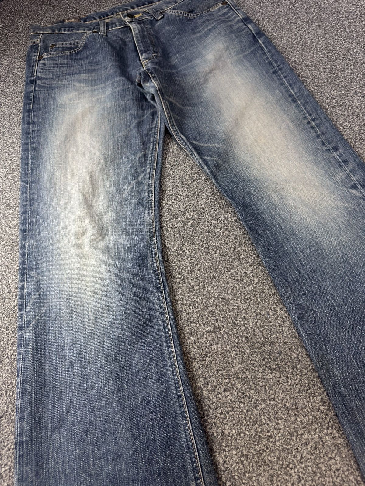Lee × Number (N)ine Vintage 90s Flared Japanese Lee Fade Aging Washed Distressed Size US 31 - 4 Thumbnail