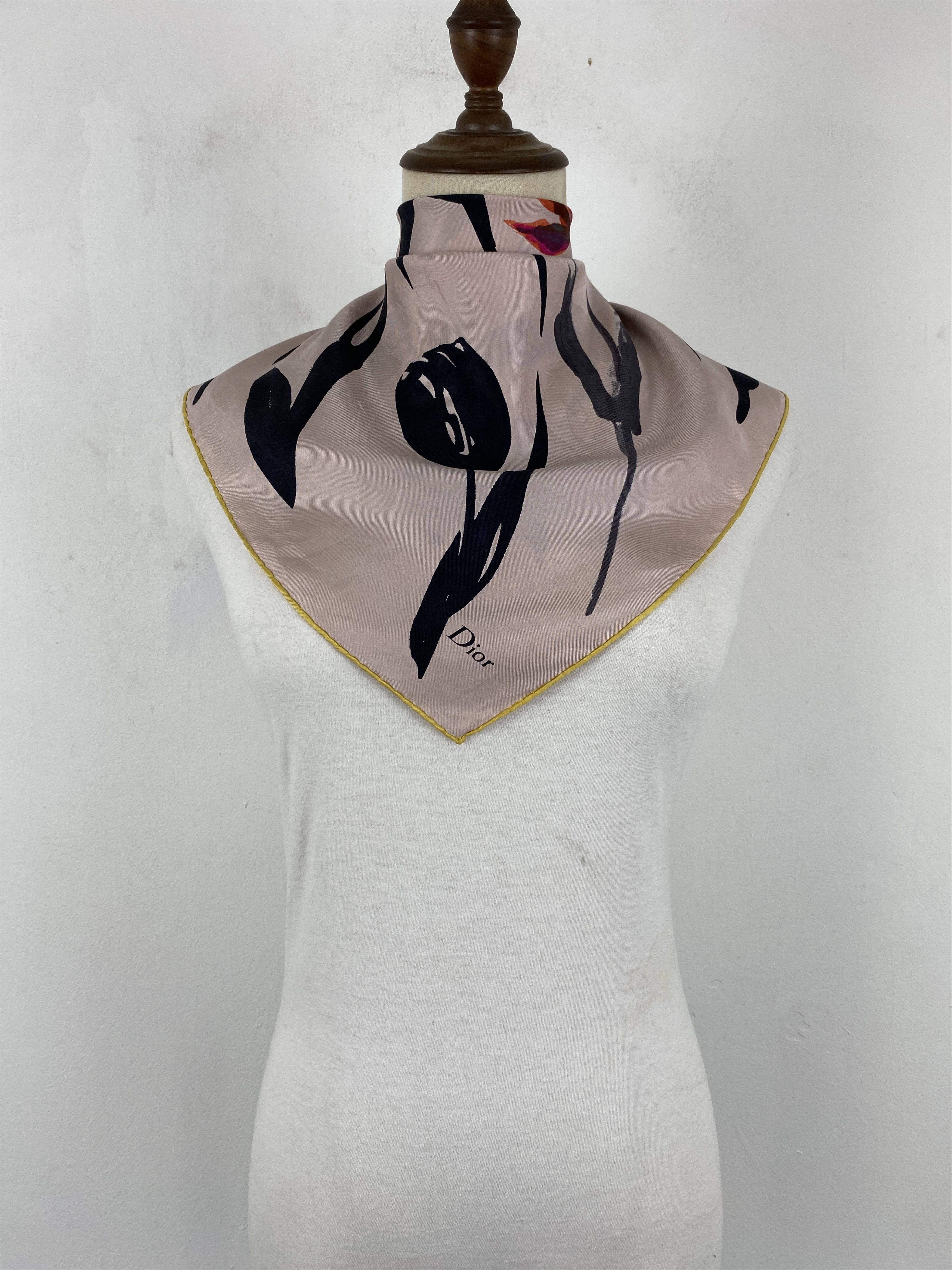 Christian Dior Silk Scarf / Silk Shawl / Foulards SN0023