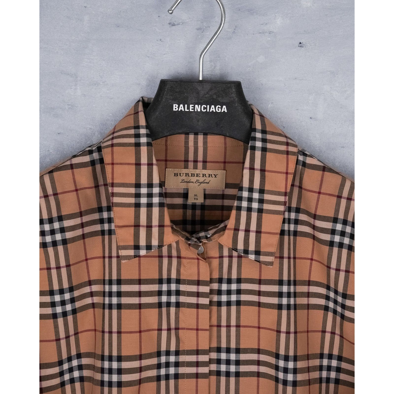 Burberry Rare burberry london brown nova check pattern cotton shirt Size XL / US 12-14 / IT 48-50 - 3 Thumbnail