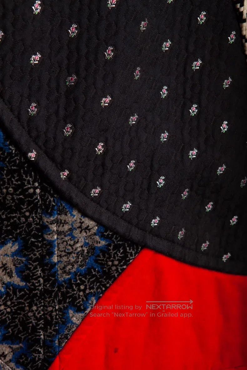 Comme des Garcons Comme Des Garcons size S Mixed material patchwork skirt Size 22" - 6 Thumbnail