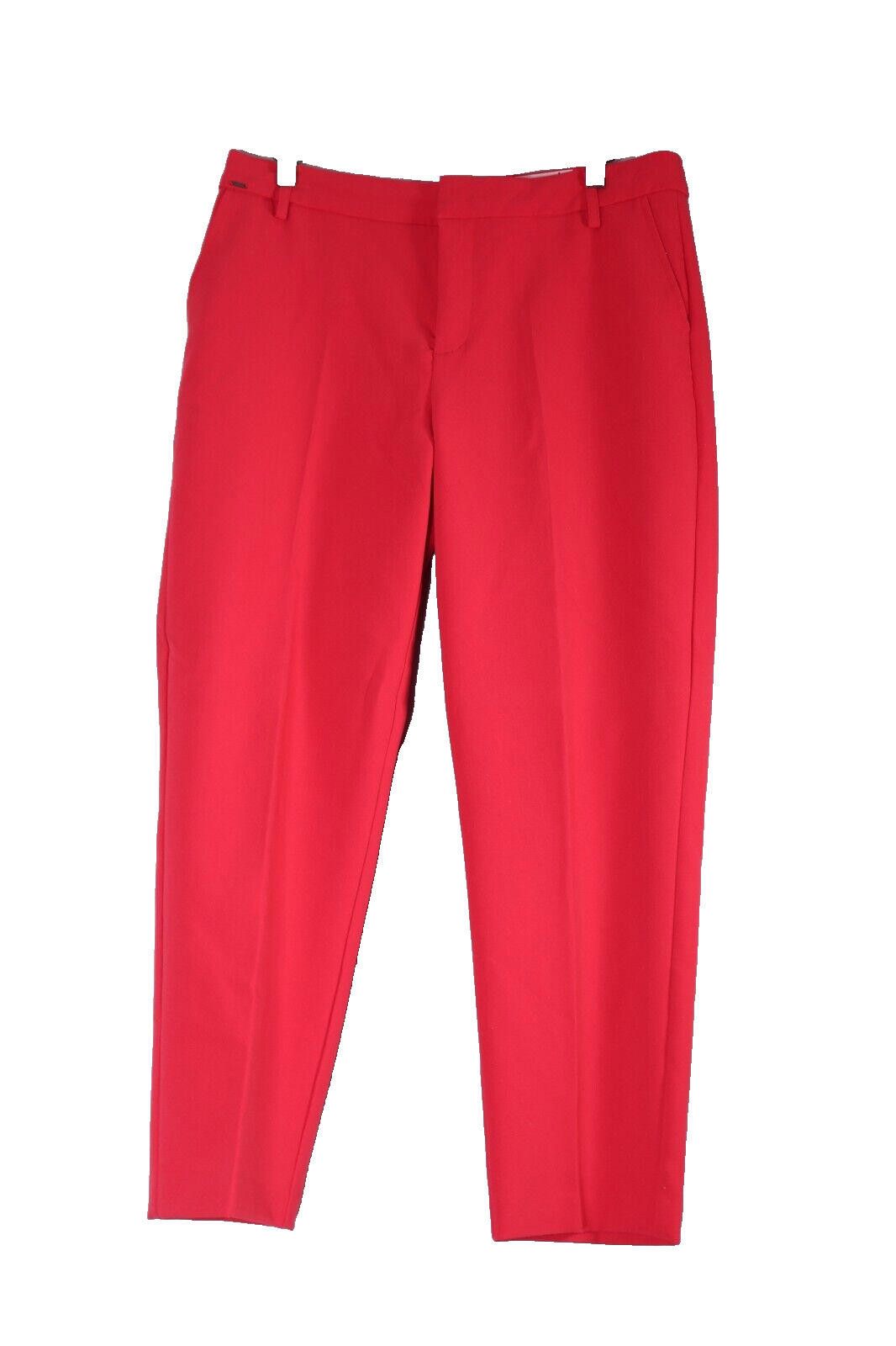 Designer Part Two EU38 US8 Red Clea Pants Mid Rise Crop Trousers Size 30" / US 8 / IT 44 - 11 Thumbnail