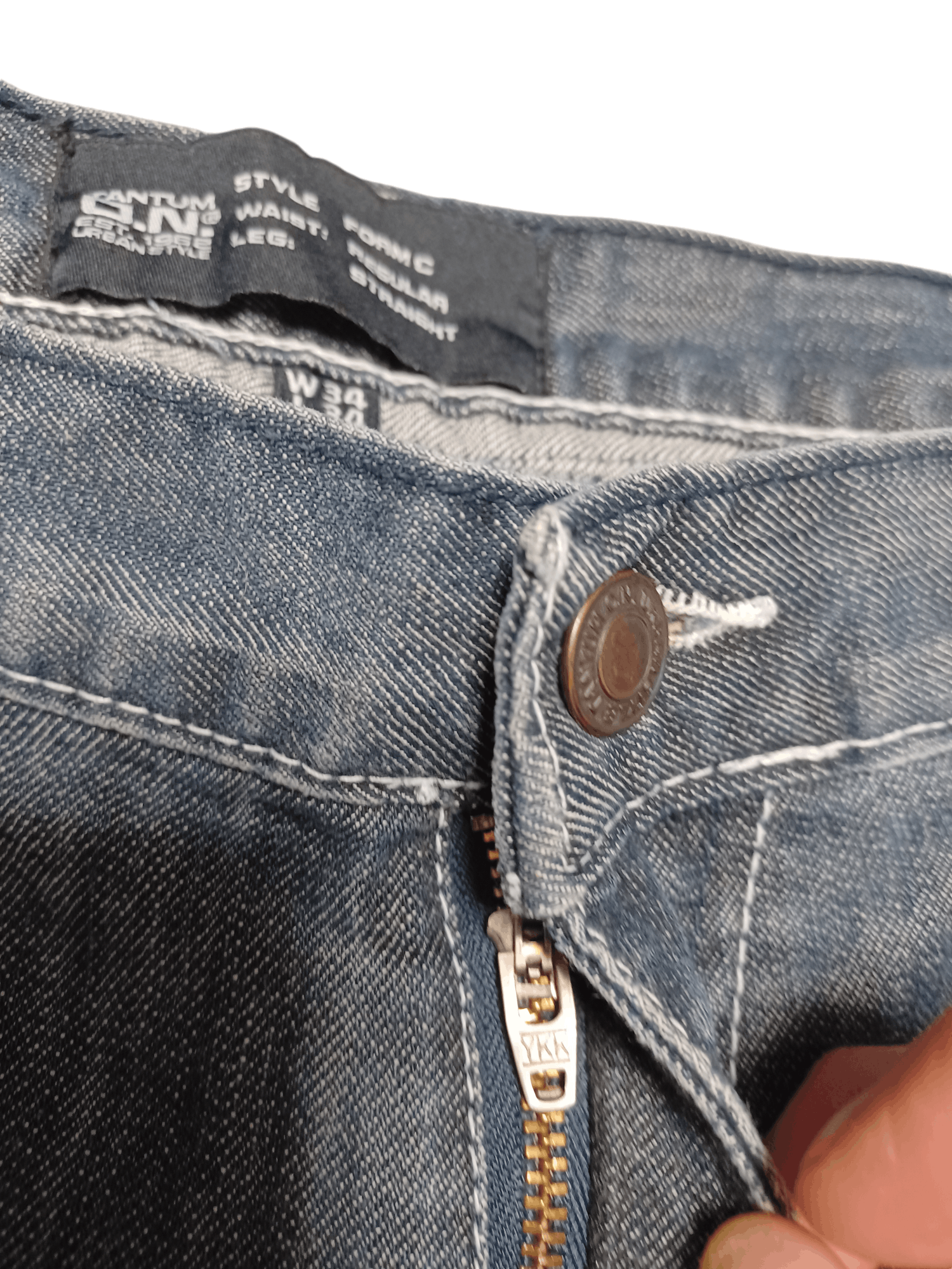 Tantum TANTUM DISTRESSED AVANTGARDE JAPANESE RELAXED JEANS DENIM Size US 34 / EU 50 - 4 Thumbnail