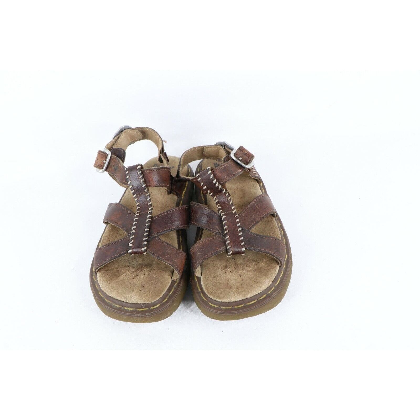 Dr. Martens Vintage 90s Dr Martens Platform Leather Buckle Sandals Size US 7 / IT 37 - 2 Thumbnail