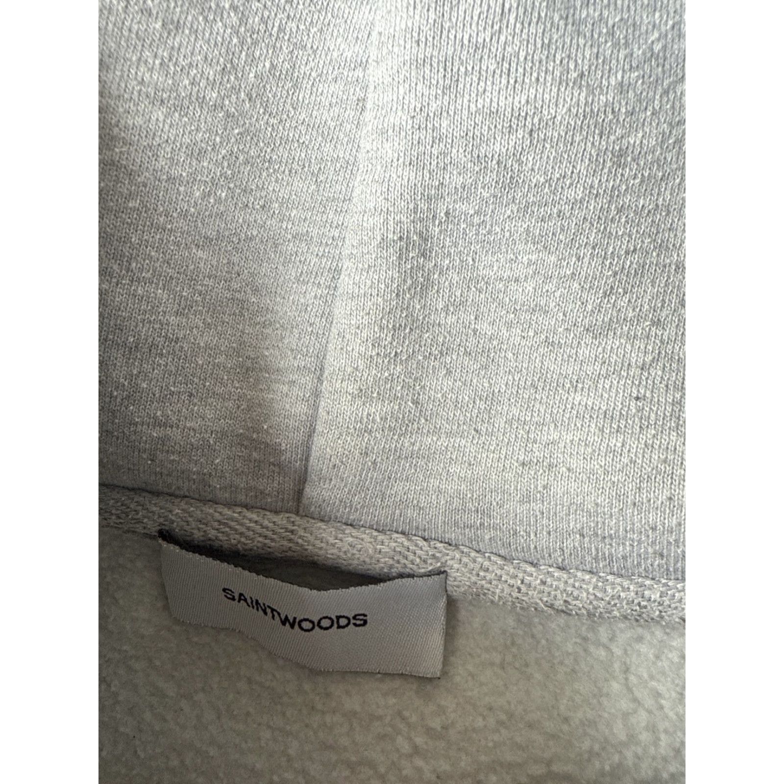 Saintwoods Saintwoods Embroidered Spell Out Hoodie Sweatshirt Small Gray Mens Hoodie"} Size US S / EU 44-46 / 1 - 3 Thumbnail