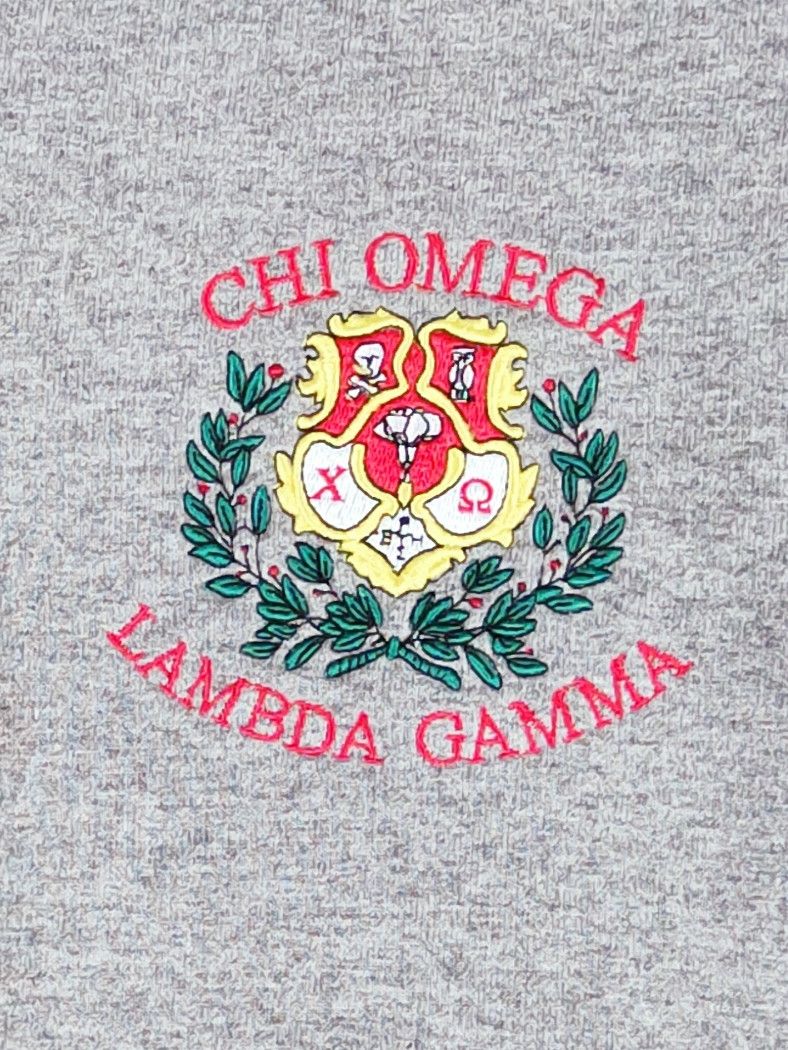 Vintage Chi Omega Lambda Gamma university virginia Sweatshirt #W1160 Size US M / EU 48-50 / 2 - 12 Thumbnail