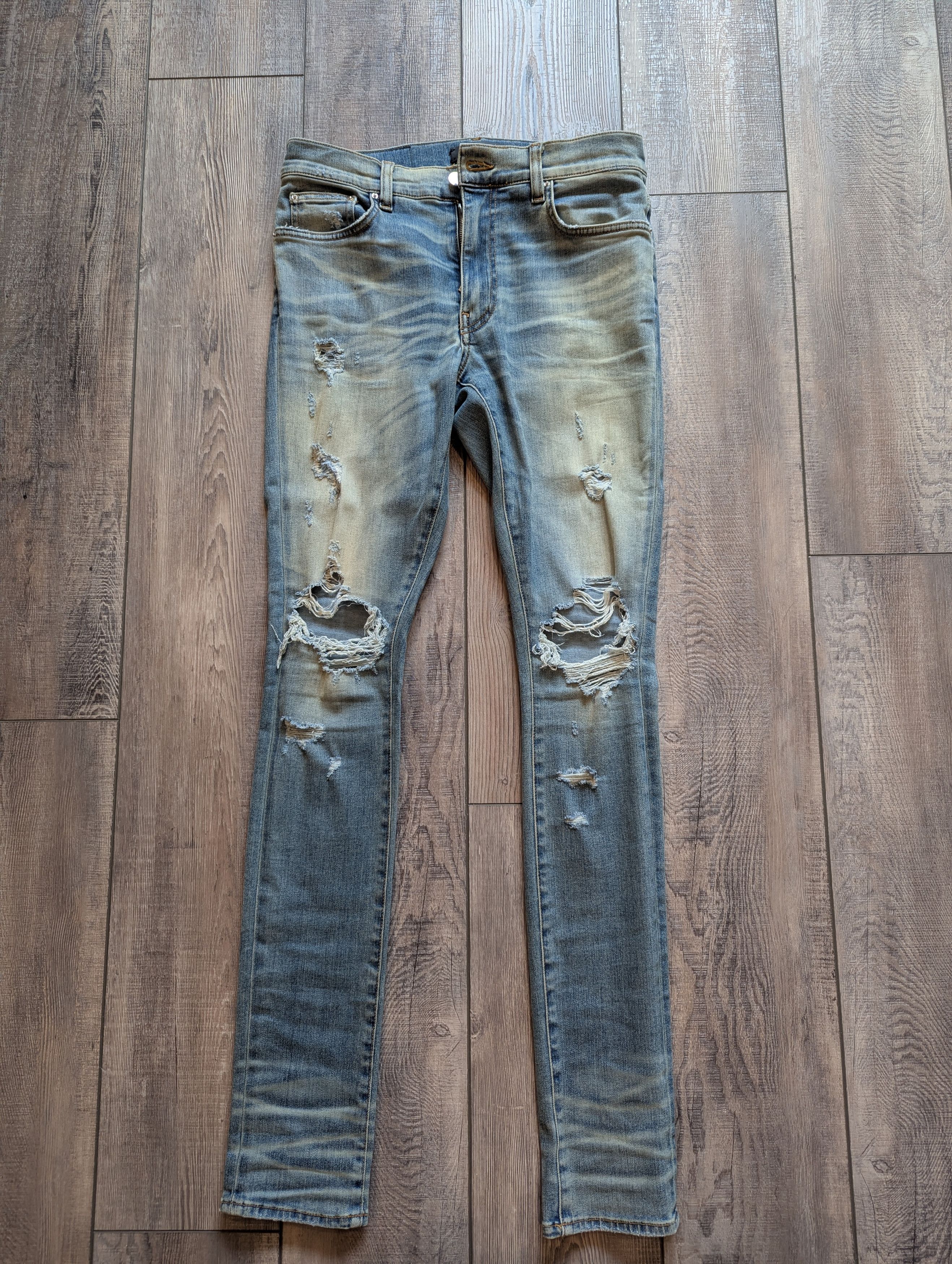 Amiri Amiri Stack Denim Jeans Sz 31 Size US 31 - 1 Thumbnail