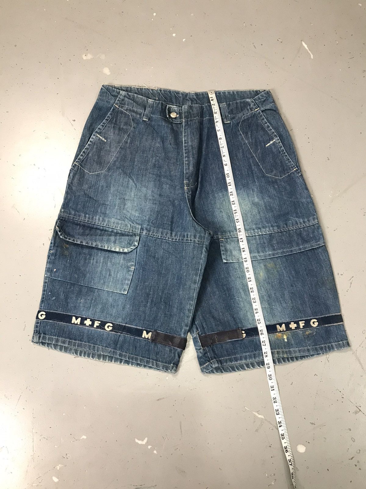 Marithe + Francois Girbaud Vintage marithe & Francois girbaud big pocket denim jort Size US 38 / EU 54 - 6 Thumbnail