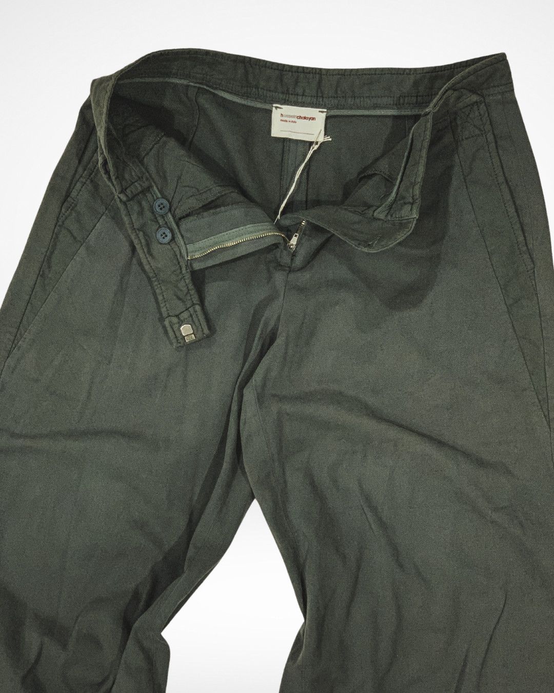 Hussein Chalayan A/W 04 Crackerjack Wide Leg Raw Hem Sailor Pants Size US 30 / EU 46 - 4 Thumbnail
