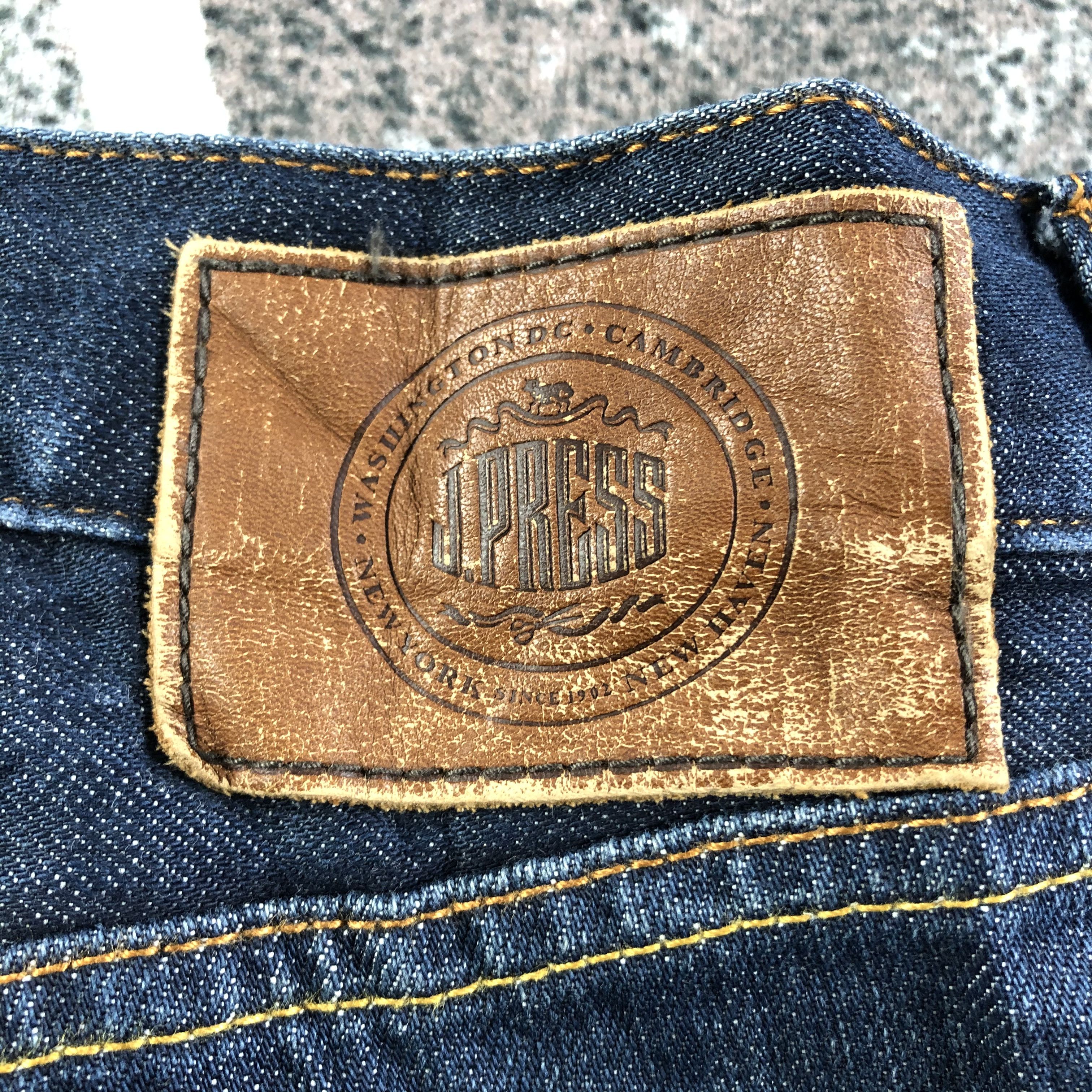 J. Press J.Press Jeans Dark Wash Denim KJ1652 Size US 31 - 5 Thumbnail