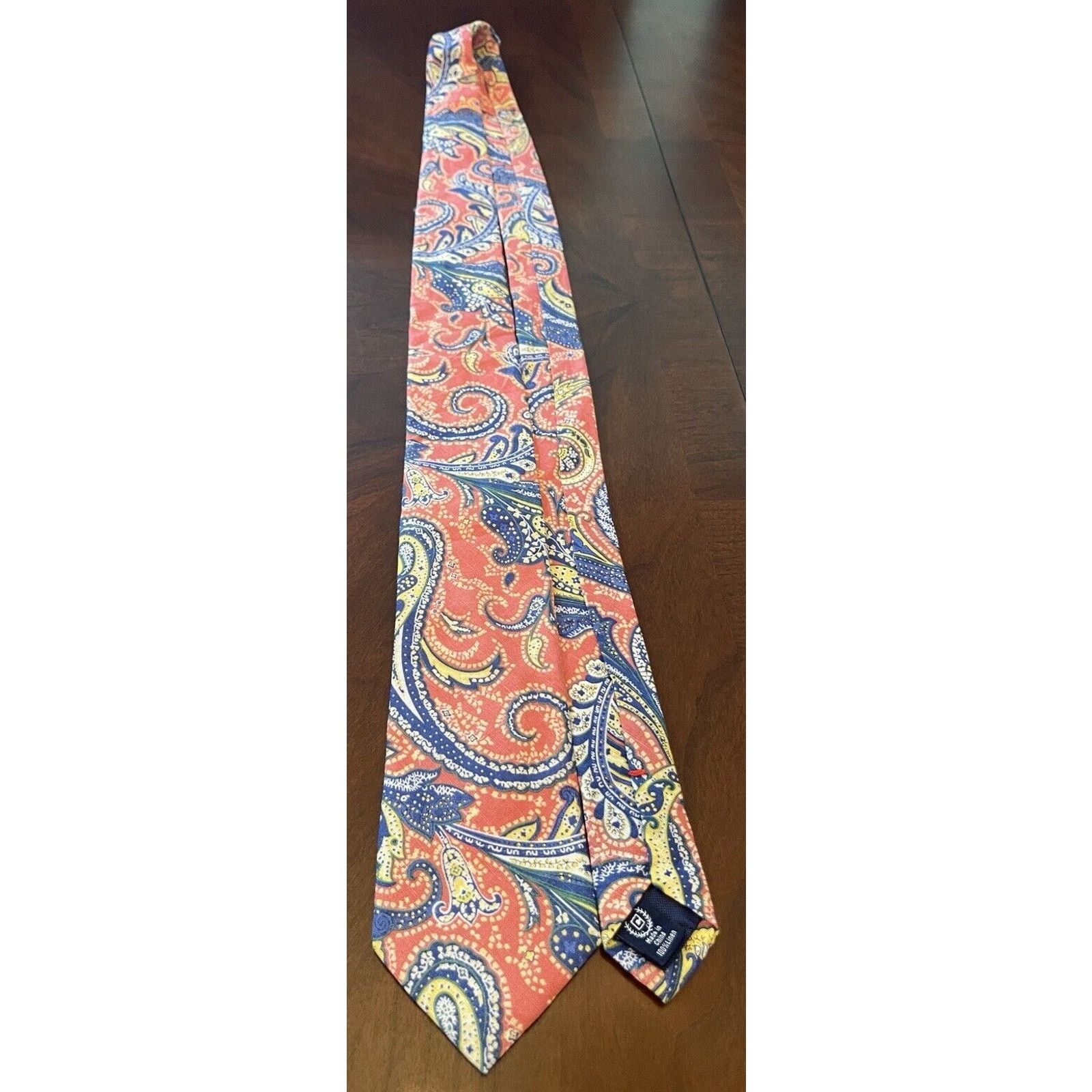 Chaps Chaps Pink Blue 100% Linen Men’s Neck Tie Made In China Size ONE SIZE - 3 Thumbnail