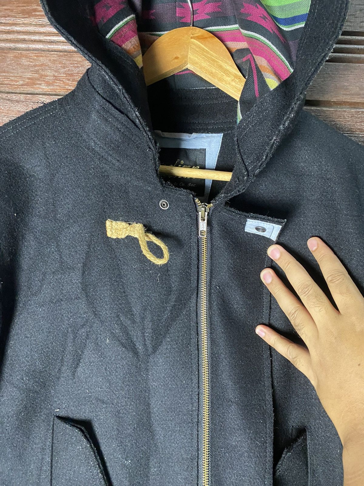 Indian Motorcycle × Vintage Indian Motorcycle Wool/Cashmare Hoodie Jacket Size US L / EU 52-54 / 3 - 5 Thumbnail