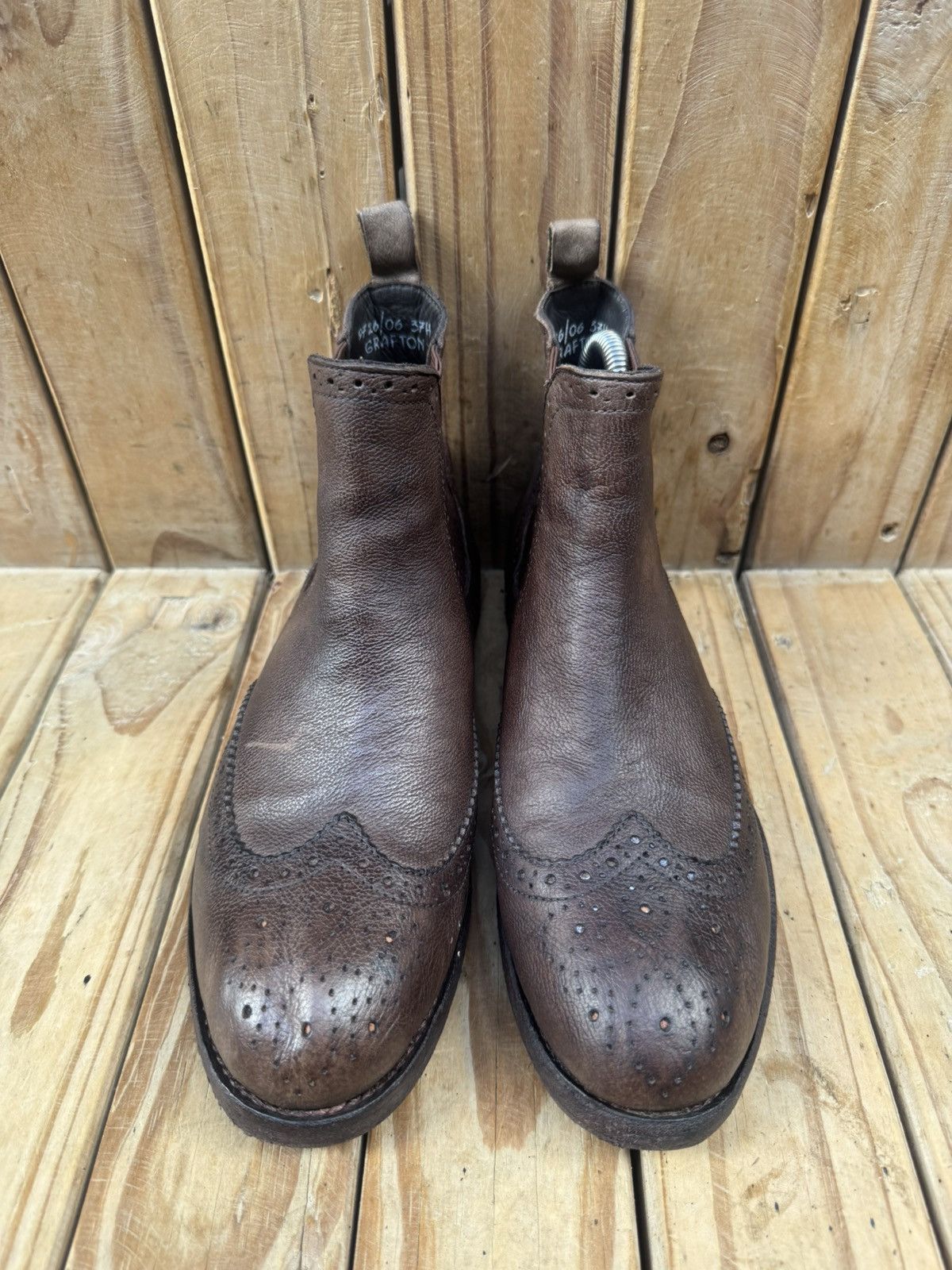 Church's Church’s ‘GRAFTON’ Brown Leather Boots Women’s EUR 37 H UK 4 Size US 7 / IT 37 - 2 Thumbnail