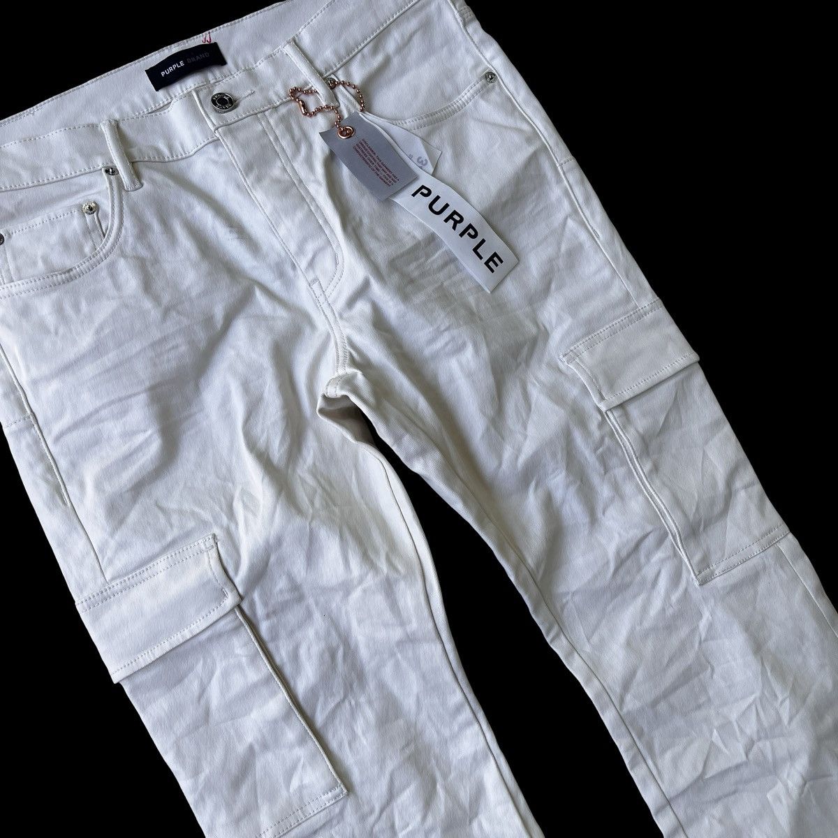 Purple PURPLE BRAND p004 Cargo Flared Jeans White Size 34 Size US 34 / EU 50 - 5 Thumbnail