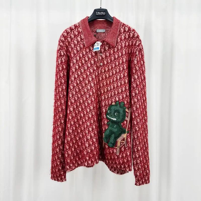 Dior Dior Men's Long Sleeve Knit Sweater 0089 Size US M / EU 48-50 / 2 - 1 Thumbnail