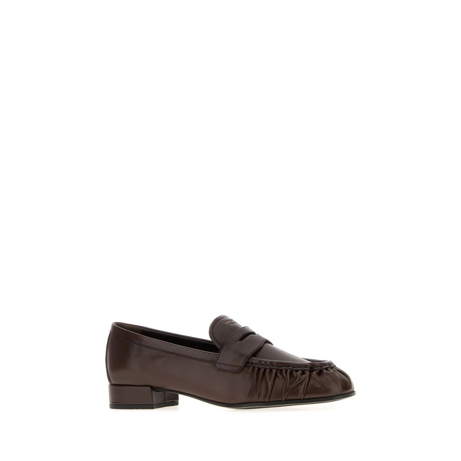 Prada PRADA $1250 Dark Brown Leather Loafers New & Authentic (Wome Size US 7.5 / IT 37.5 - 4 Thumbnail