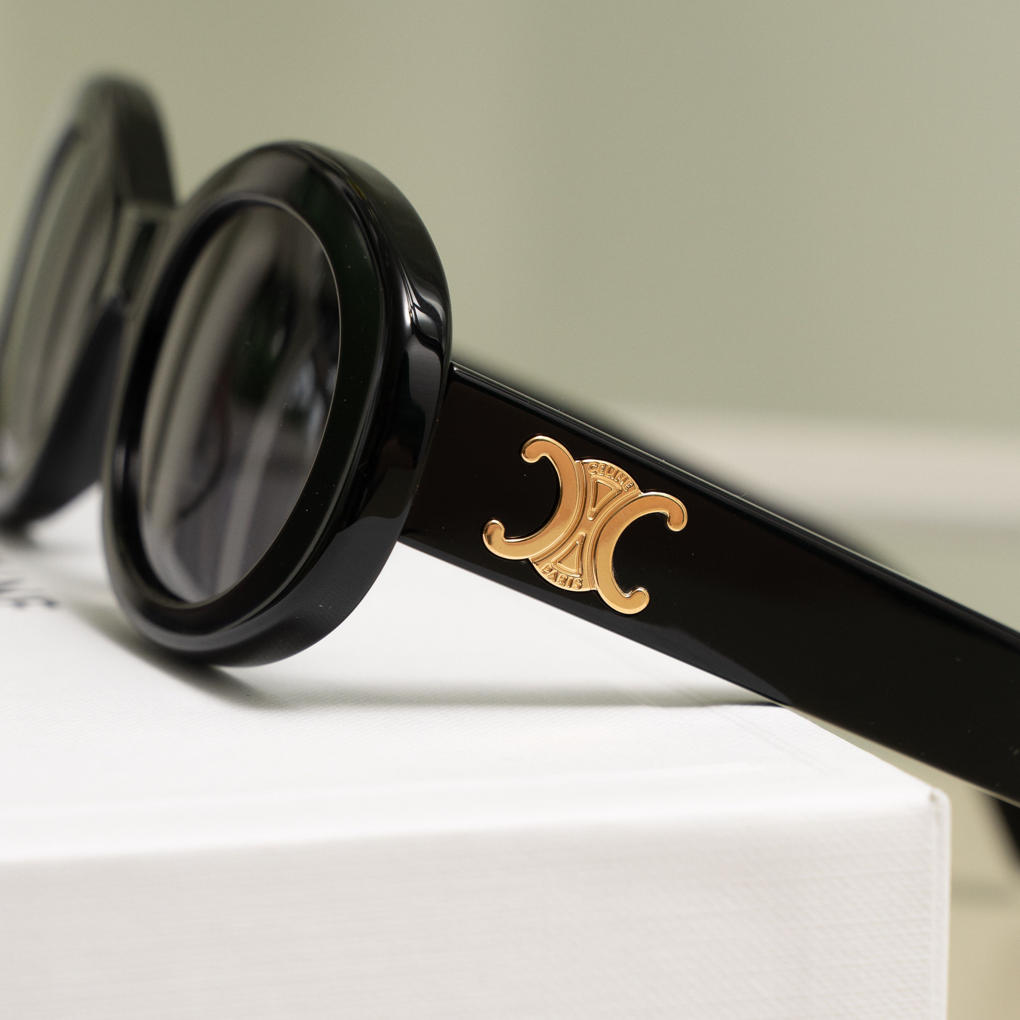 Celine CELINE Triomphe 01 Sunglasses In Acetate BLACK Size ONE SIZE - 2 Thumbnail