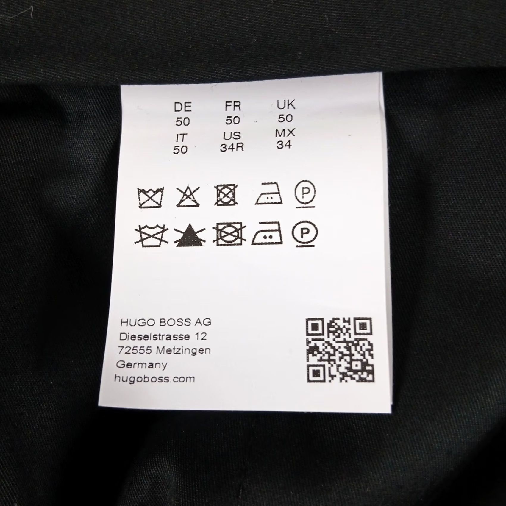 Hugo Boss HUGO BOSS Red Label Dress Pants Flat Front Slim Fit 34R Black Dress Pants Mens Slim Fit Black 34R Size US 34 / EU 50 - 5 Thumbnail