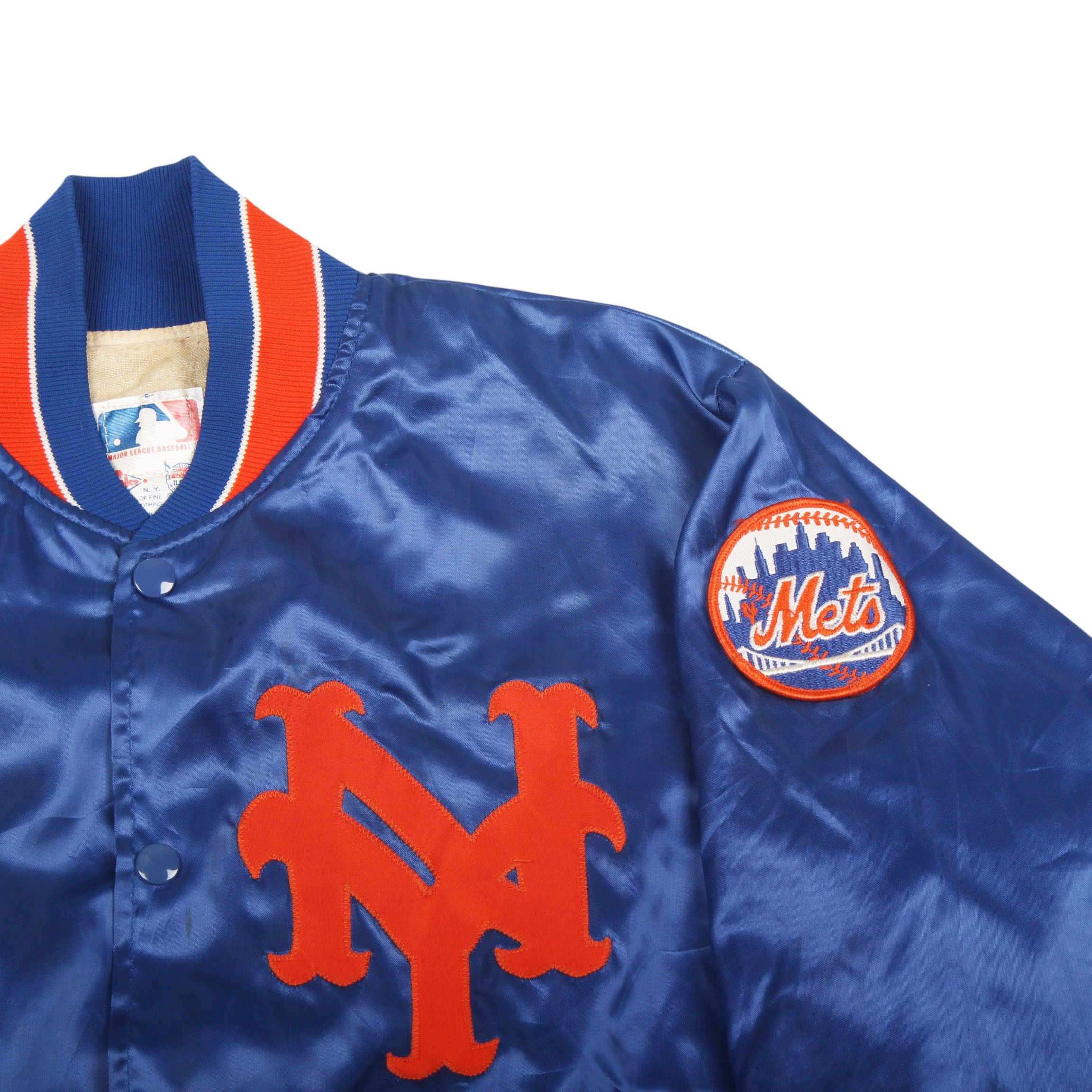MLB × Vintage New York Mets satin bomber jacket 80s 90s MLB Size US M / EU 48-50 / 2 - 2 Thumbnail