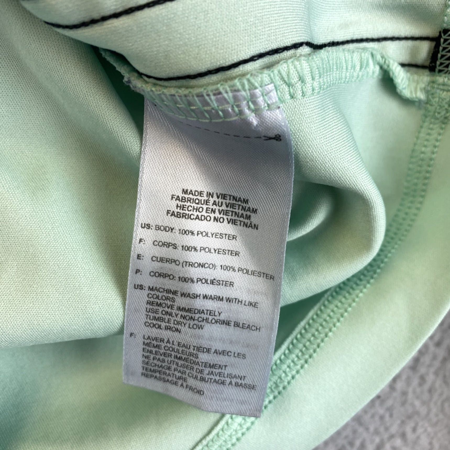 Adidas adidas Women’s Top Long Sleeve Three Stripe Shirt Green Logo S Sports /71-33 Size S / US 4 / IT 40 - 8 Thumbnail