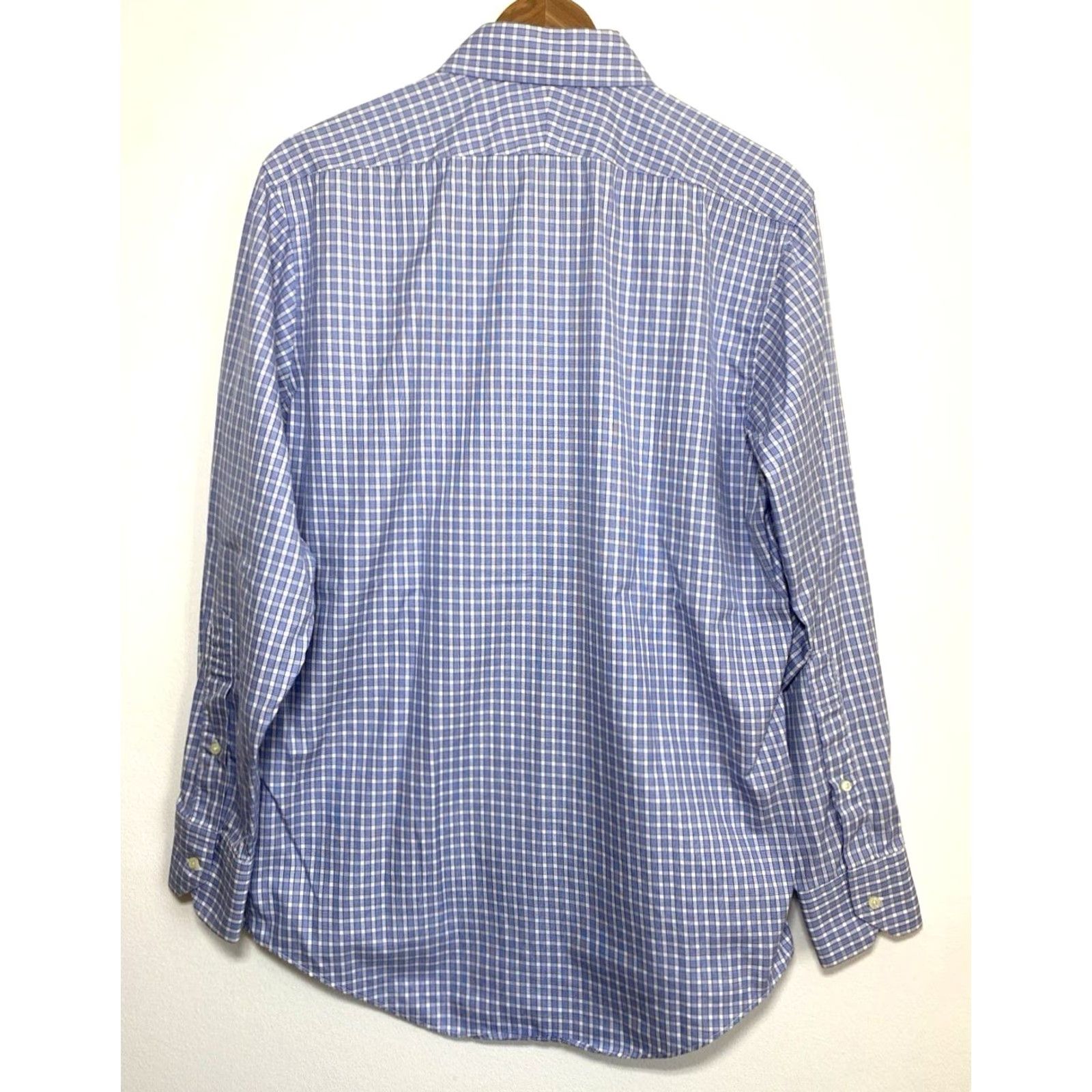 Brooks Brothers VINTAGE Brooks Brothers Makers Button-Up Shirt Check Blue Cotton 15 Regular USA 90s Mens Shirt Size US M / EU 48-50 / 2 - 2 Thumbnail