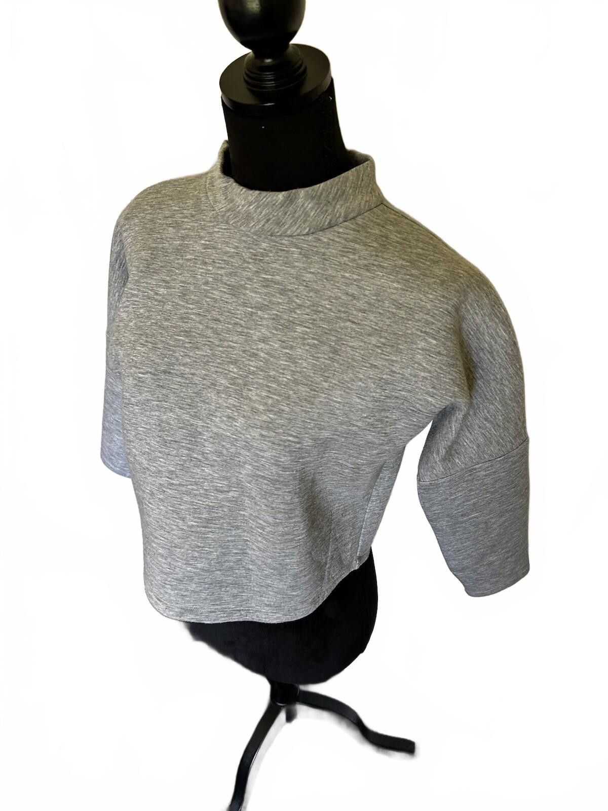 Other SEED Grey 3/4 Sleeve Ponte Jumper Sweater Top - Sz XS (005) Size XS / US 0-2 / IT 36-38 - 3 Thumbnail