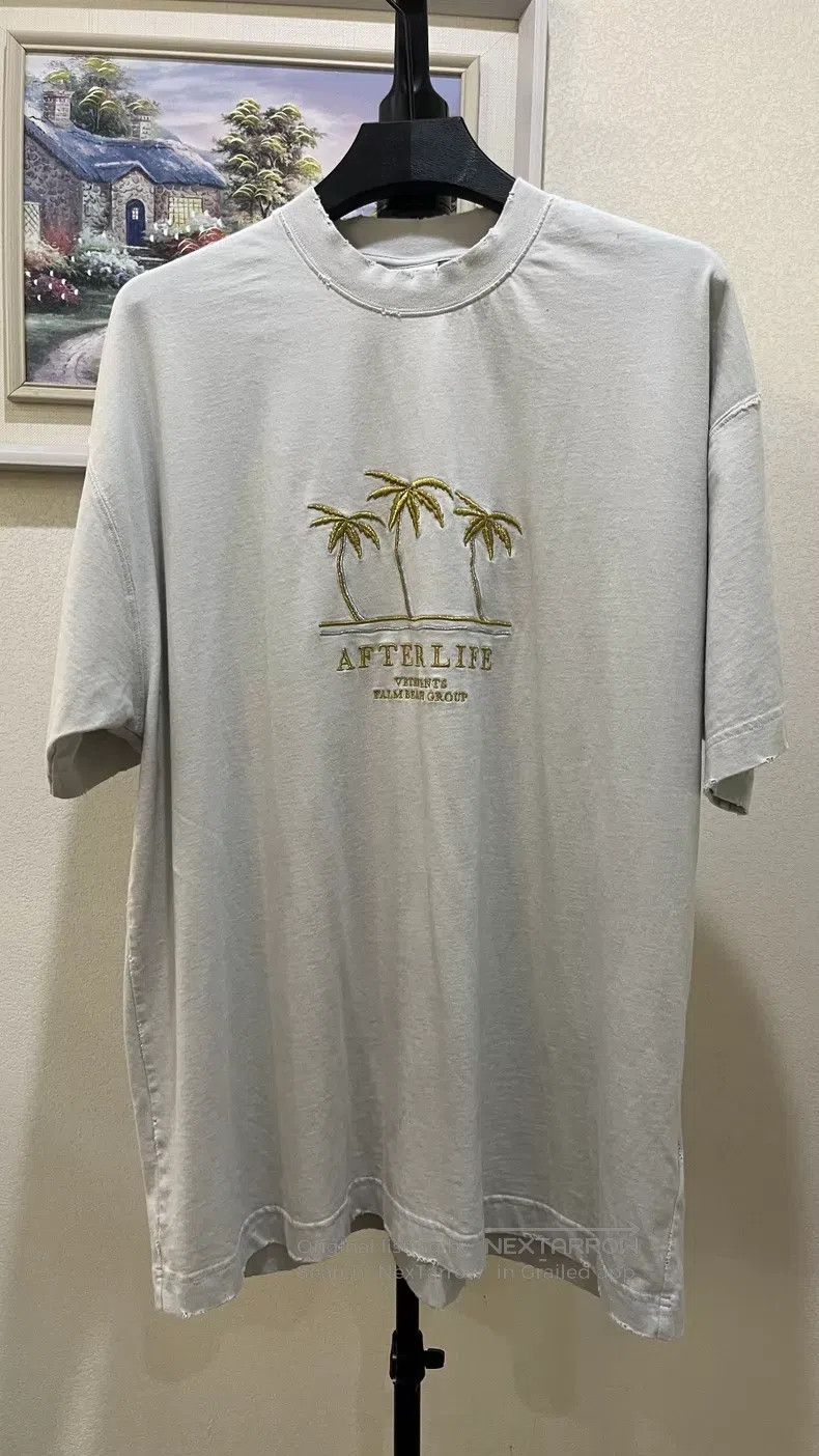Vetements Vetements Palm Tree Embroidered Short Sleeve T-Shirt, XS S Size US XS / EU 42 / 0 - 2 Thumbnail