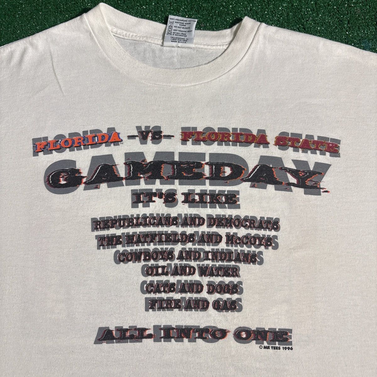 Vintage Vintage Florida vs Florida St Gameday White Graphic Tee XXL Size US XXL / EU 58 / 5 - 2 Thumbnail