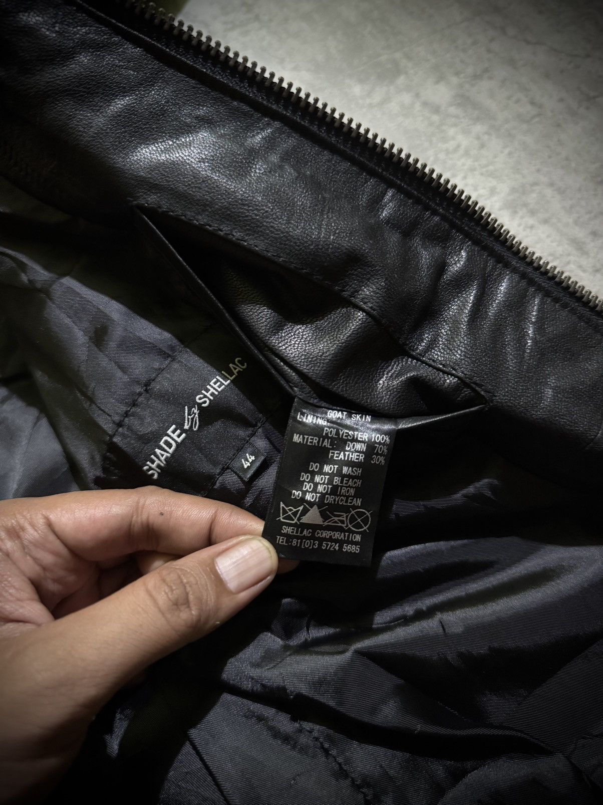 Shellac Shade Shellac If six was nine Goat Leather Black Vest Size US M / EU 48-50 / 2 - 10 Thumbnail