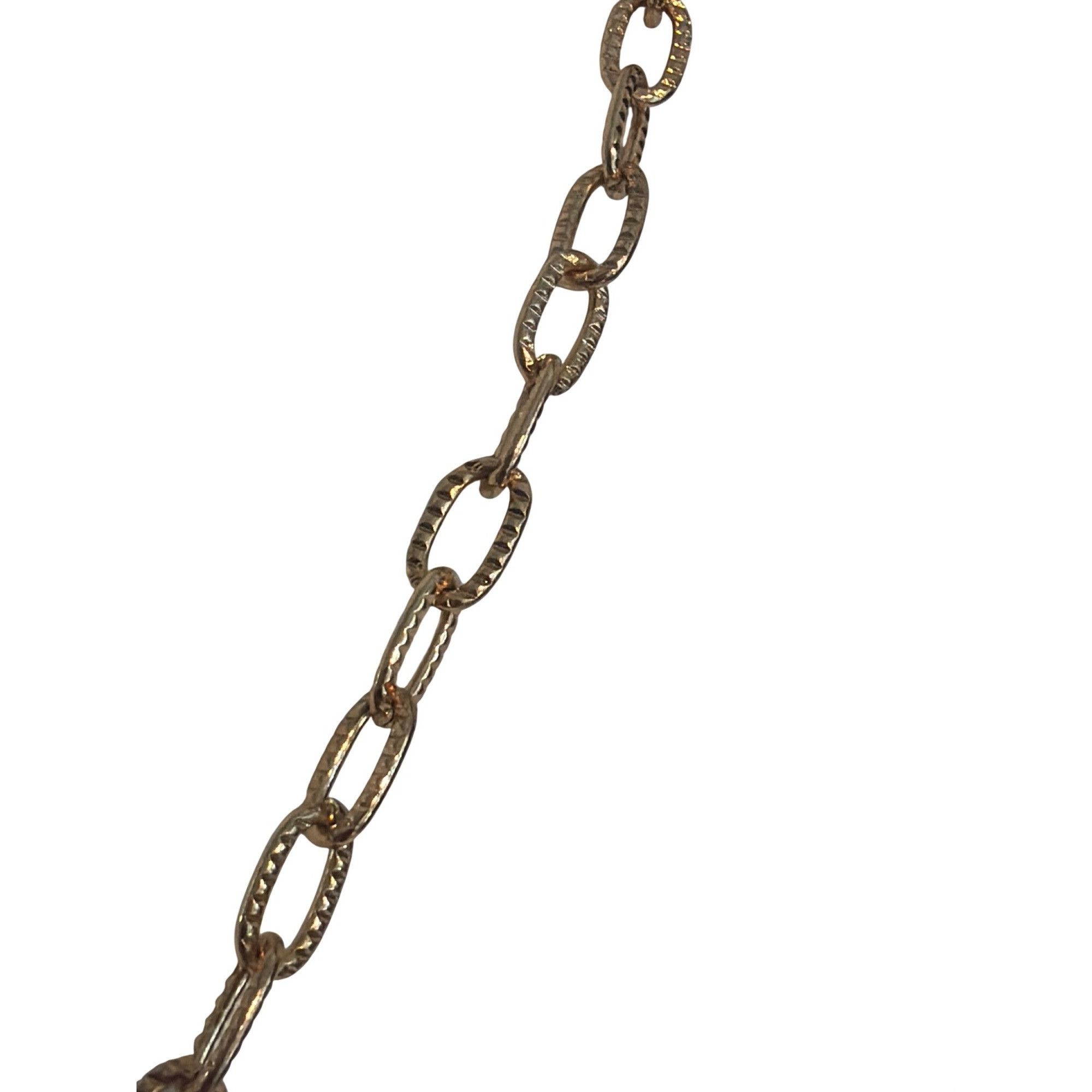 Other Gold Tone Chain Necklace Black Enamal Pendant Double Drop Ad Size ONE SIZE - 3 Thumbnail