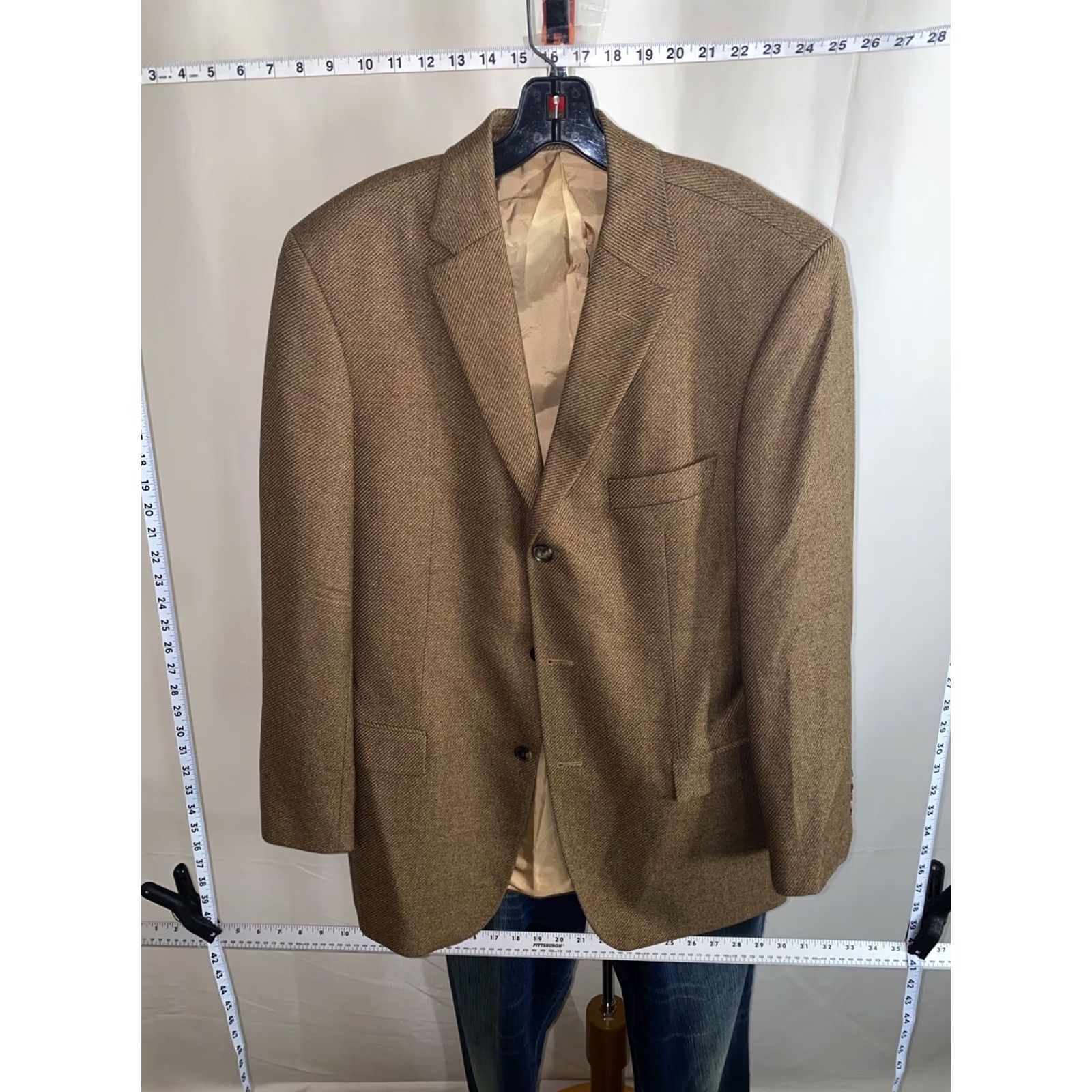 Hugo Boss Hugo Boss Blazer Jacket Wool Earth Tone Rosellini Sz 40 US Mens Color Sharp Size US XXS / EU 40 - 2 Thumbnail