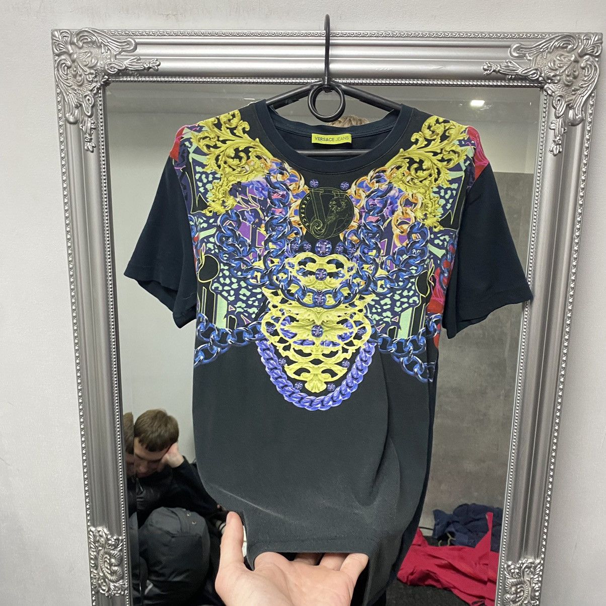 Versace Vintage Versace T Shirt Big Logo luxury Size US S / EU 44-46 / 1 - 3 Thumbnail