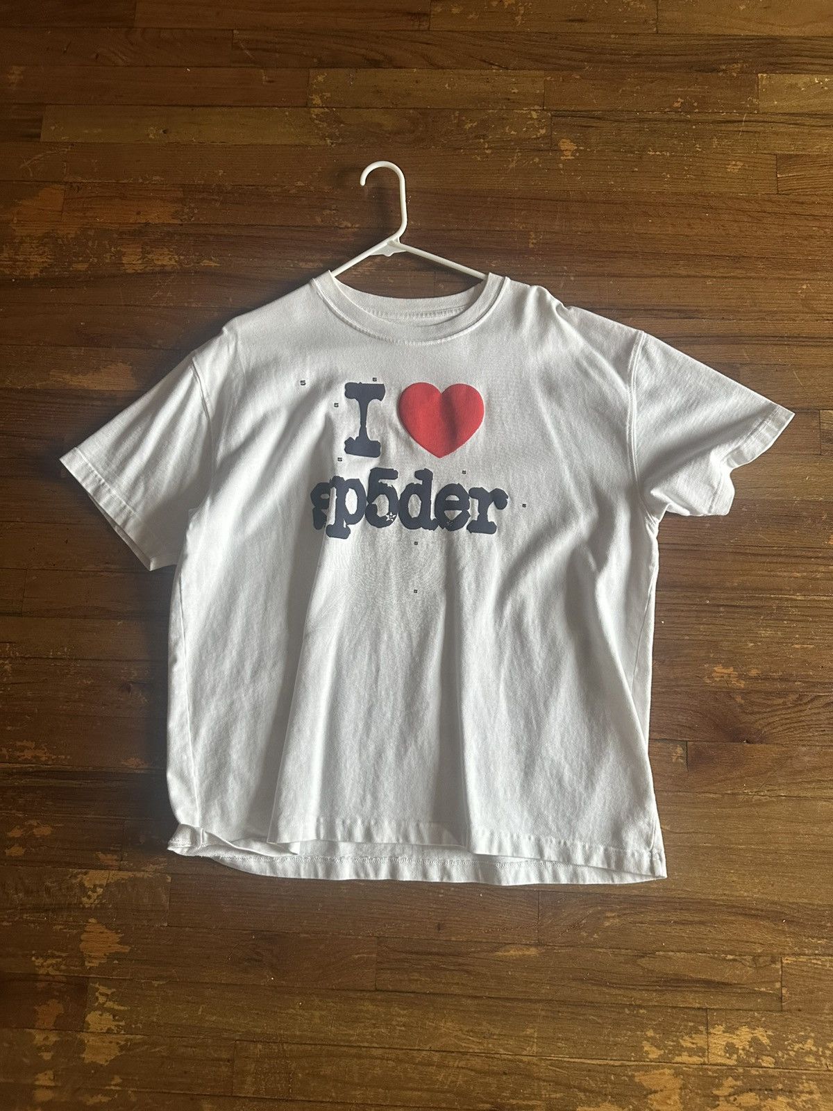 トップス I LOVE sp5der Tshirt Buy Sp5der I Heart Sp5Der Tee 'White' - SP5 LOVSPT | GOAT