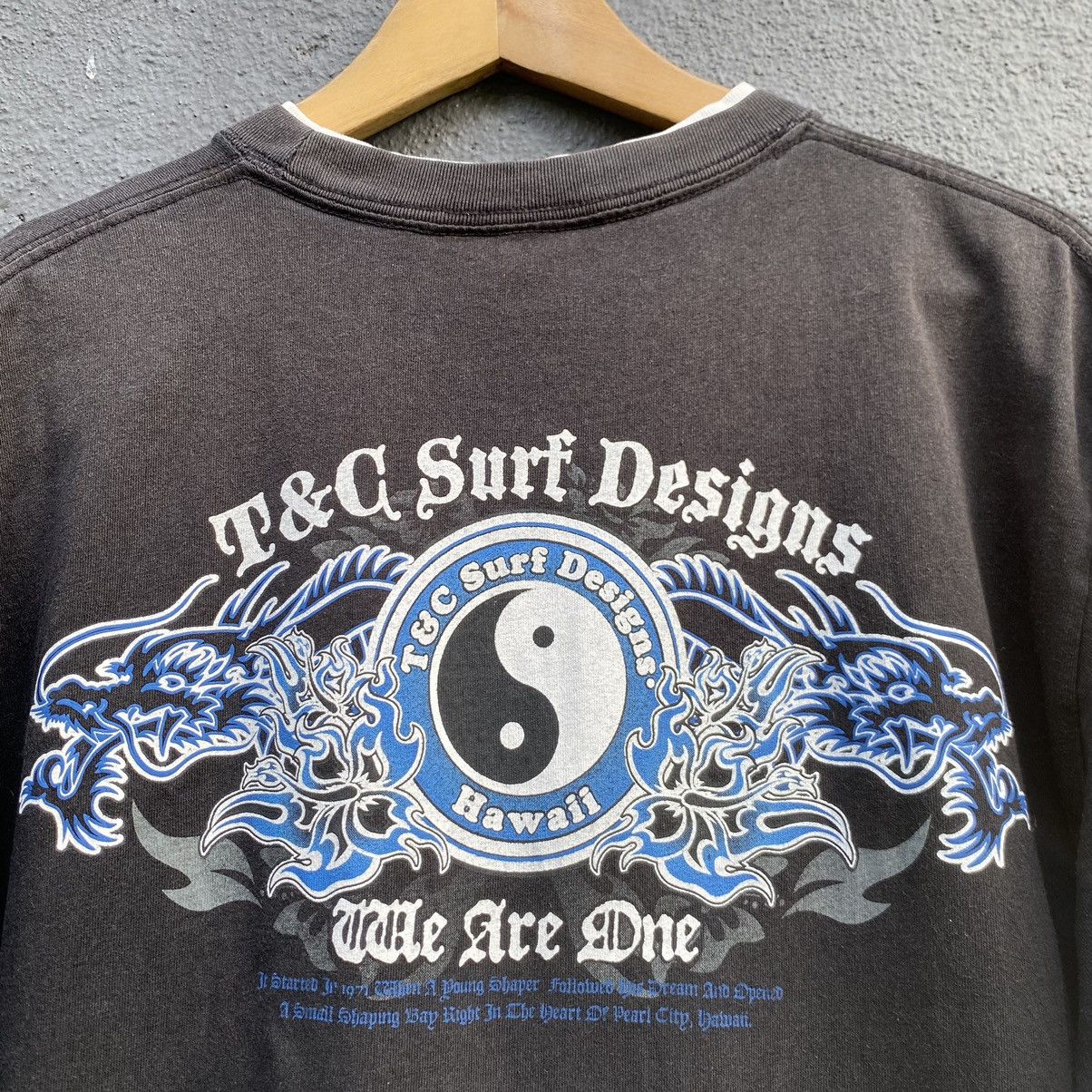 Vintage Thrashed Faded Vintage 90s T&C Surf Designs ERD GRUNGE TEE Size US L / EU 52-54 / 3 - 4 Thumbnail