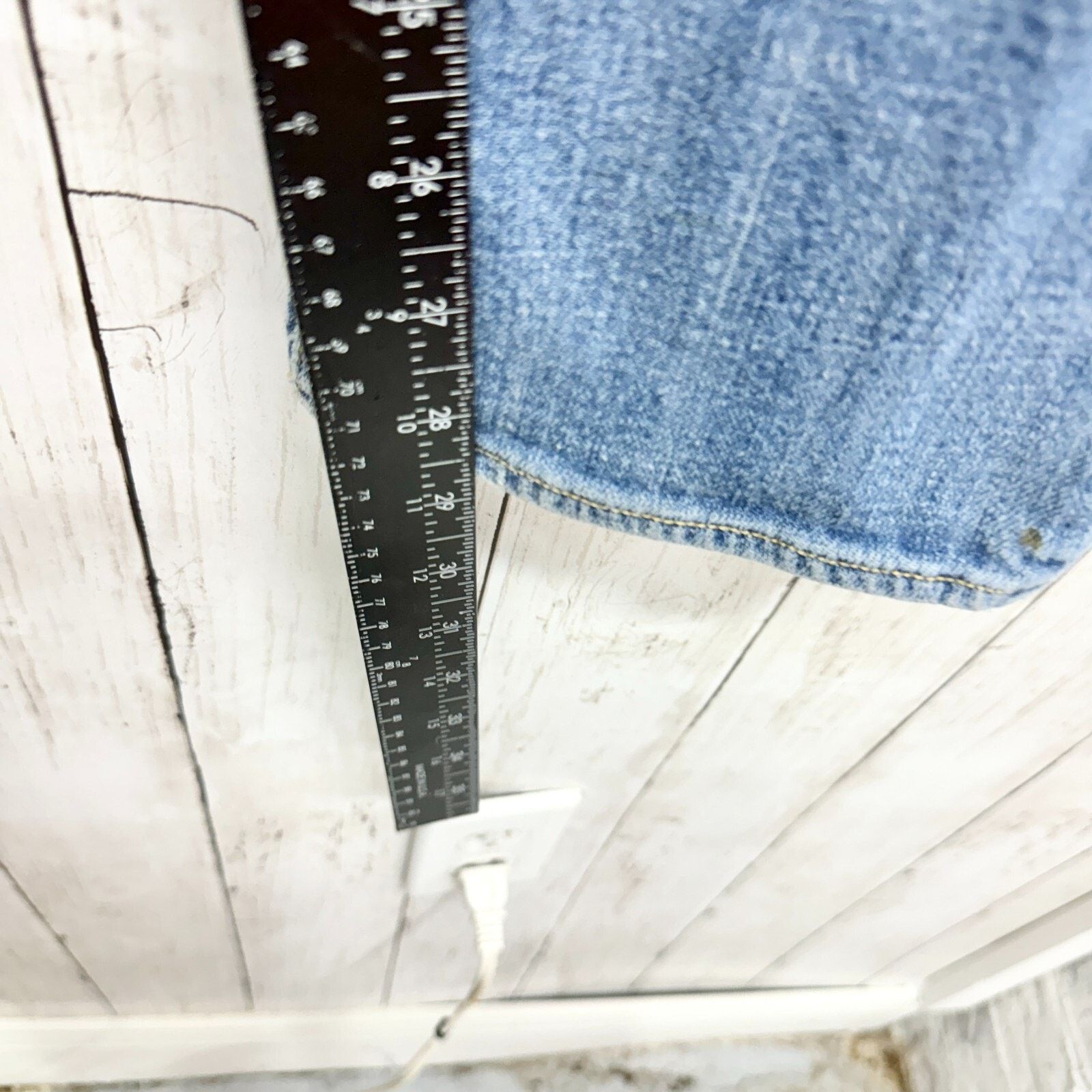 J.Crew Y2K J. Crew Jeans Size 30 Light Wash Stretch Slim Straight Size 30" / US 8 / IT 44 - 7 Thumbnail