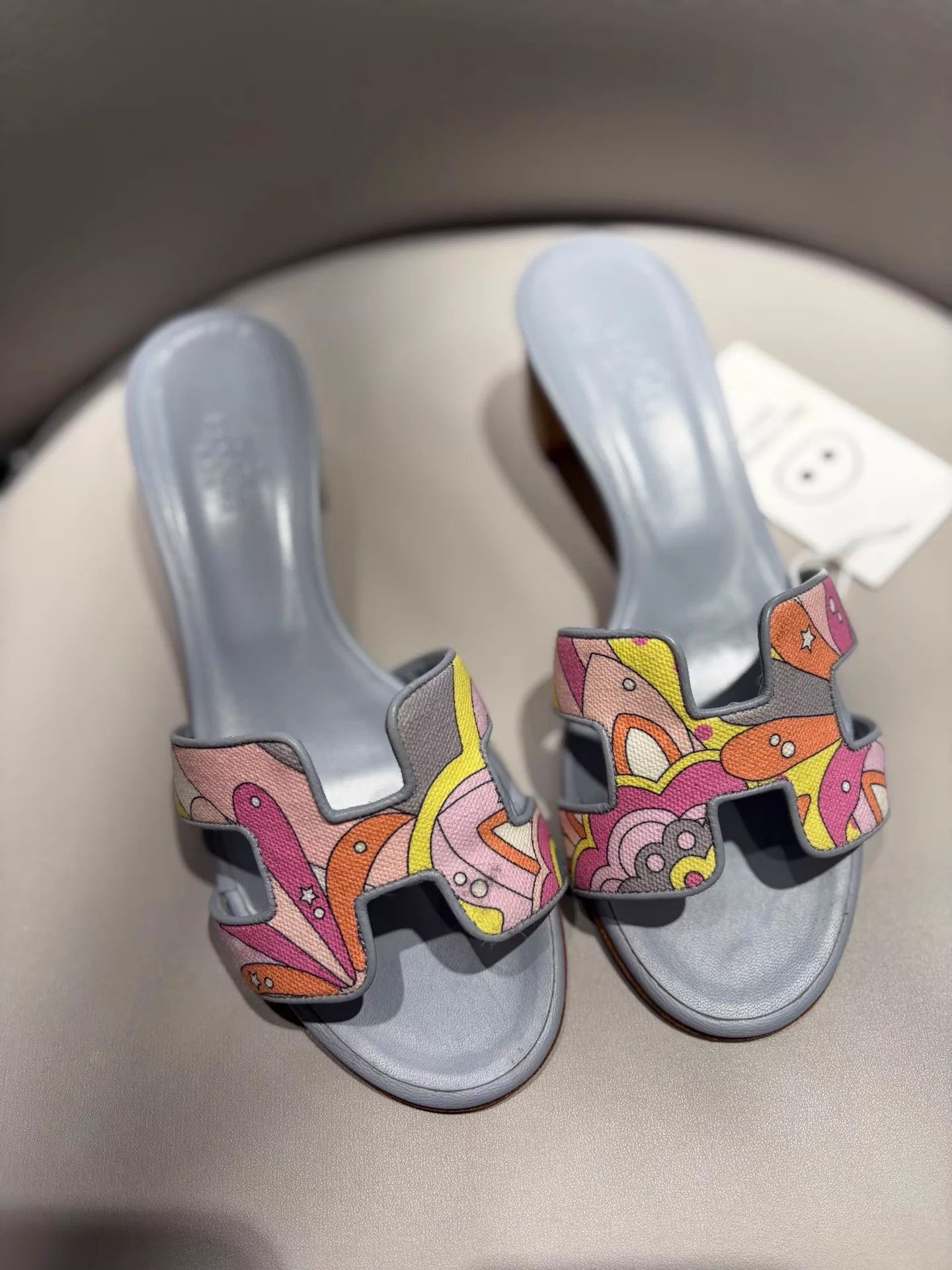 Hermes Hermes Classic H Block Heel Sandals 99 New Size 35 Size US 4.5 / IT 34.5 - 4 Thumbnail