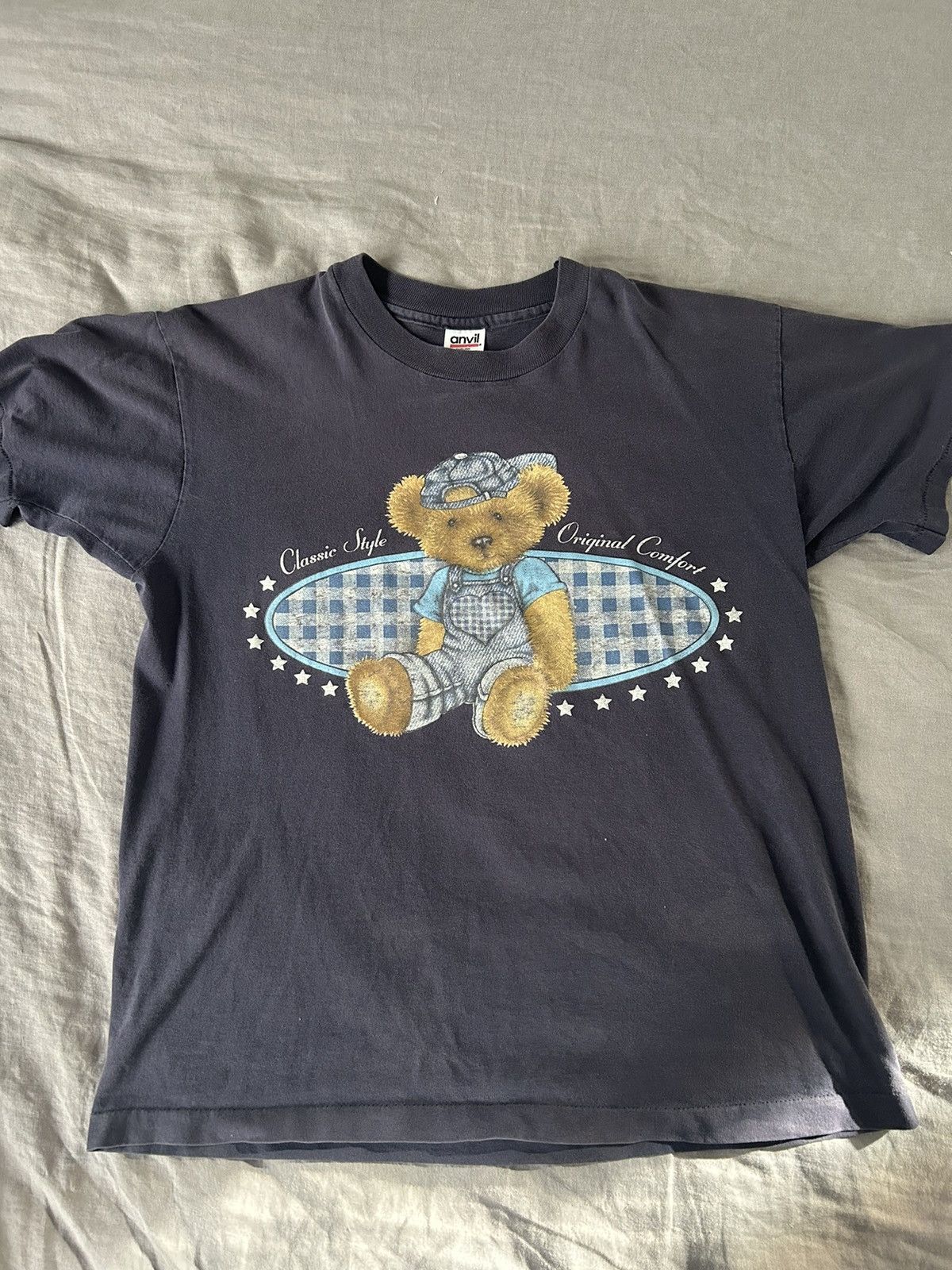 Polo Ralph Lauren Vintage Blue Polo Bear T-Shirt Size US L / EU 52-54 / 3 - 1 Thumbnail