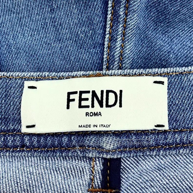 Fendi Fendi Slim fit casual denim long pants in blue Size 26" / US 2 / IT 38 - 6 Thumbnail