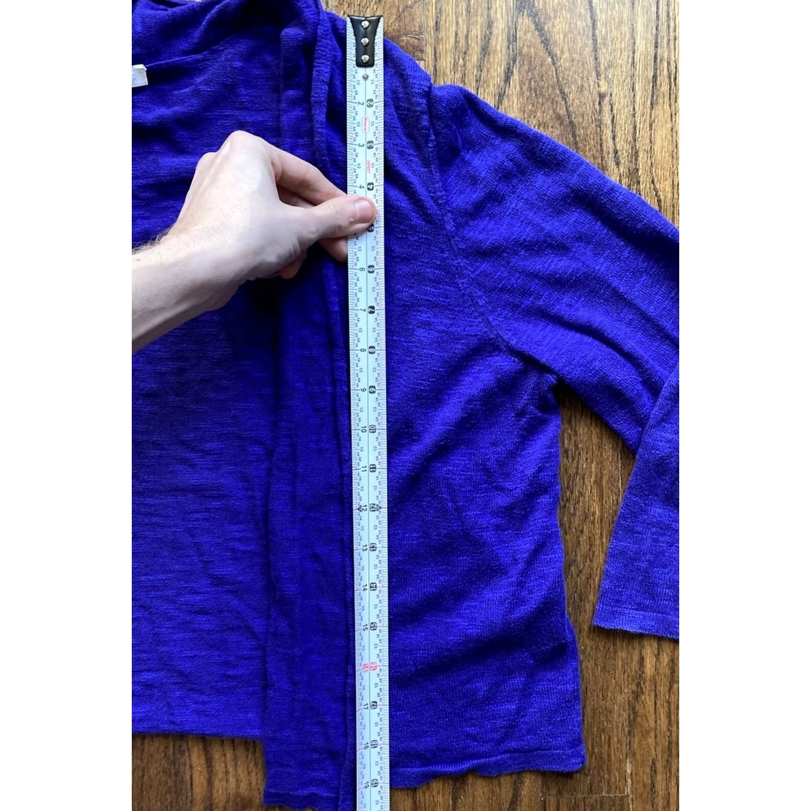 Eileen Fisher Eileen Fisher Sweater Womens XL Purple Cardigan Size Open Front Linen Cotton Drapey Size XL / US 12-14 / IT 48-50 - 7 Thumbnail