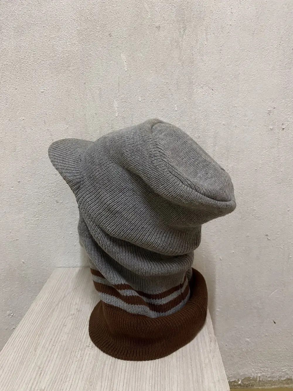 Vintage Japanese Brand Balaclava Beanie Hat Size ONE SIZE - 4 Thumbnail
