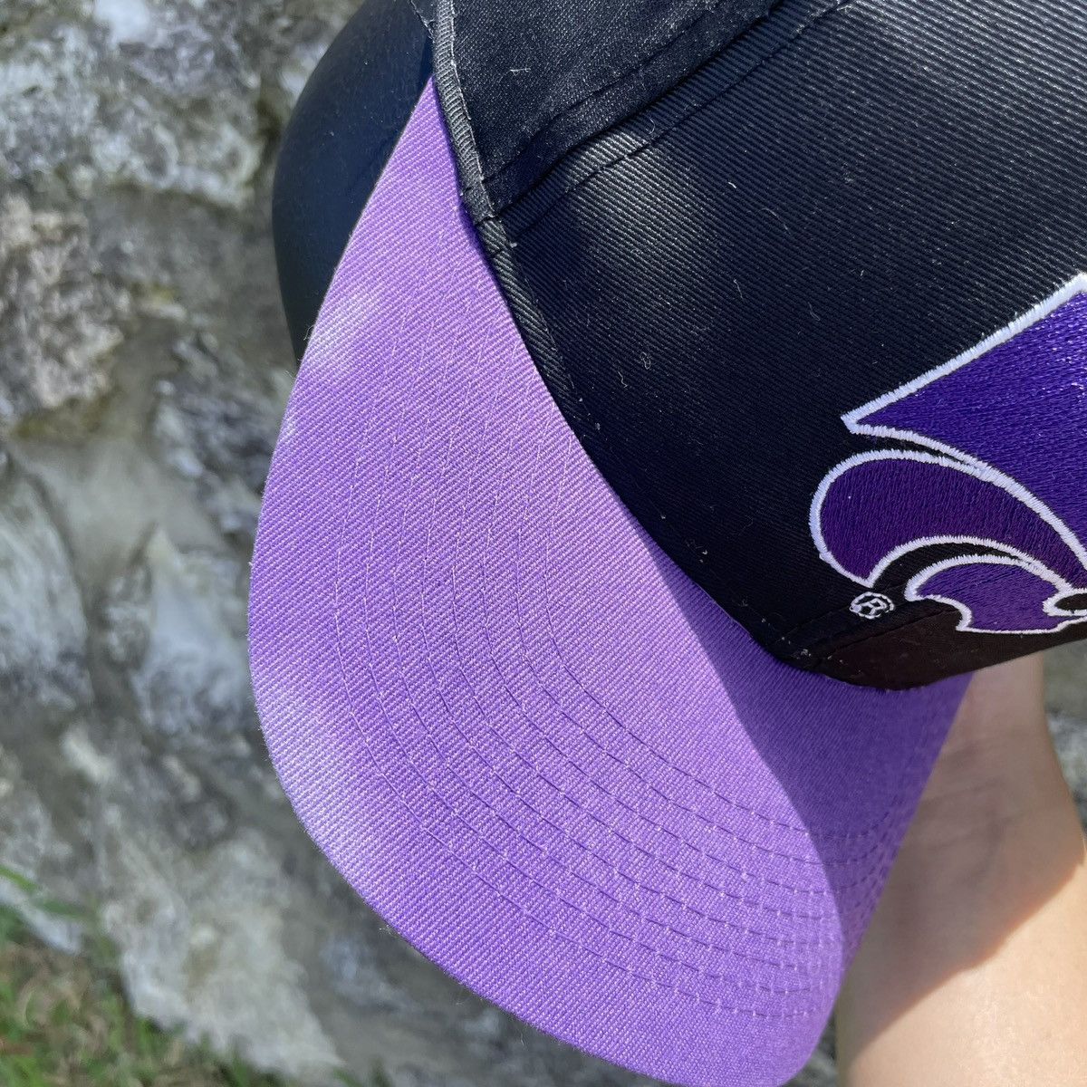 Logo 7 Vintage Kansas State Wildcats Logo 7 Plain Logo Snapback Hat Size ONE SIZE - 6 Thumbnail